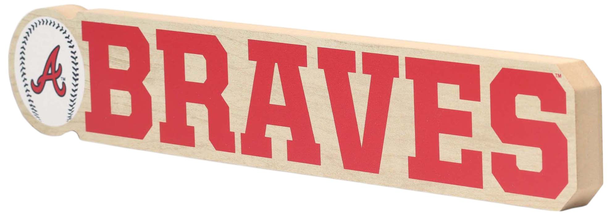 Open Road Atlanta Braves Wood Block Sign product image