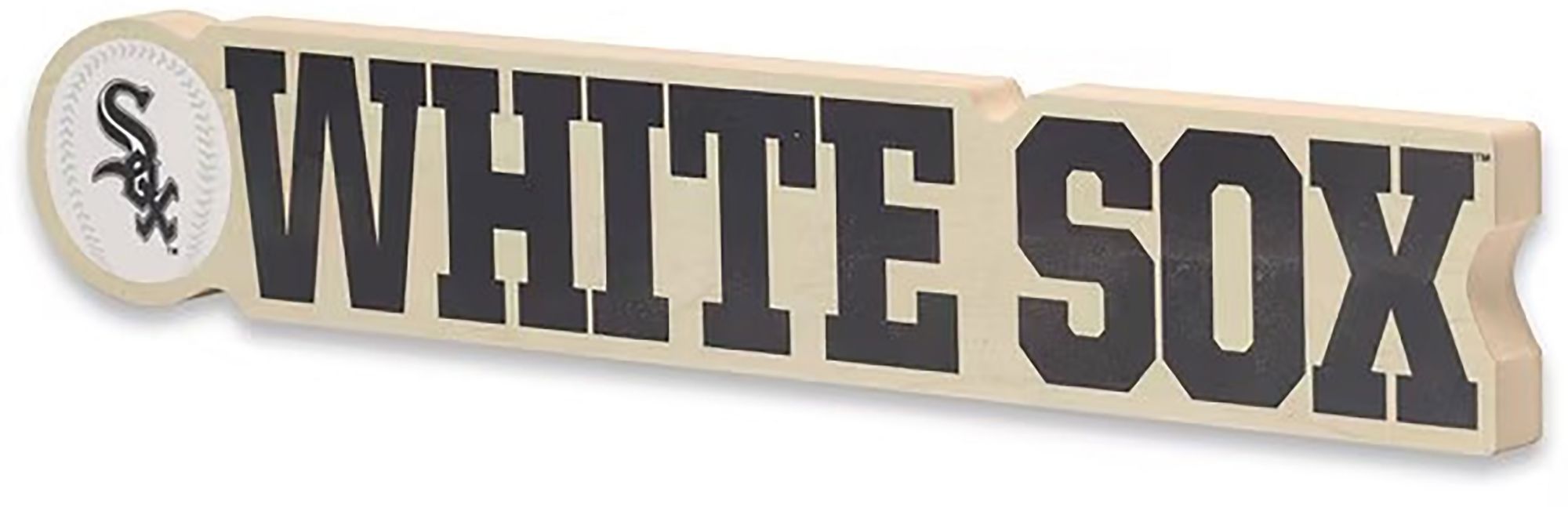 Open Road Chicago White Sox Logo Wood Block Sign product image