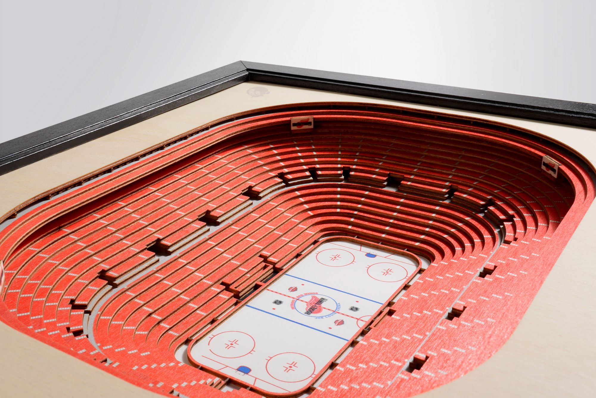YouTheFan Detroit Red Wings 25-Layer StadiumViews 3D Wall Art product image