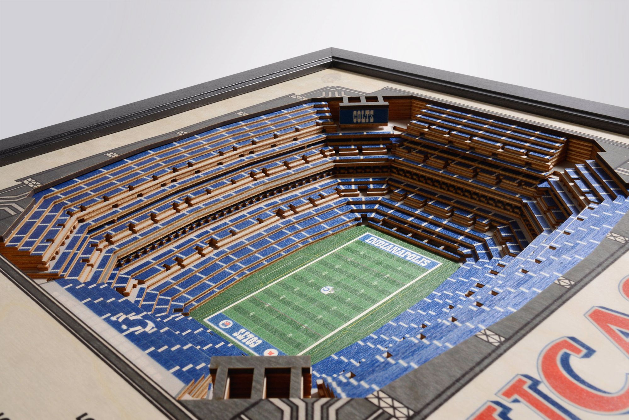 YouTheFan Indianapolis Colts 25-Layer StadiumViews 3D Wall Art product image