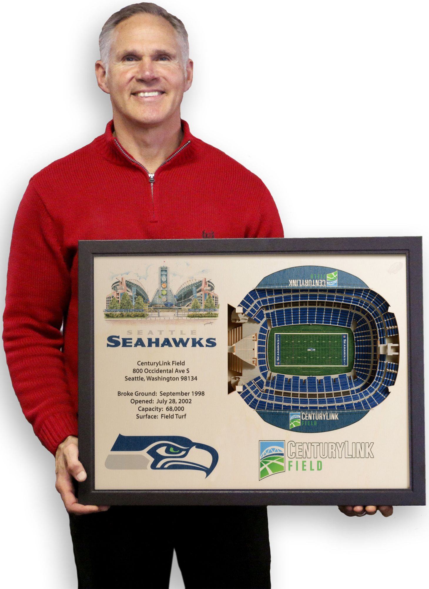 You the Fan Seattle Seahawks 25-Layer StadiumViews 3D Wall Art