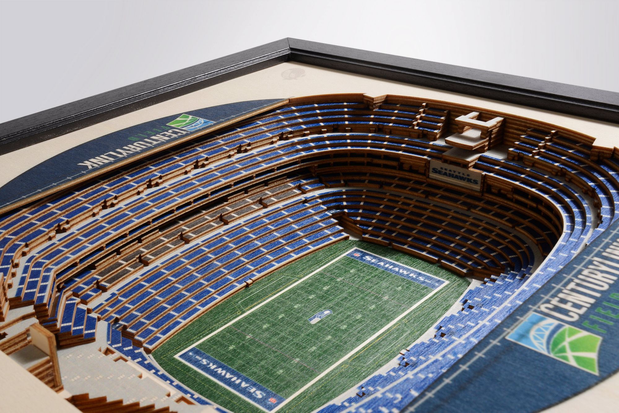 YouTheFan Seattle Seahawks 25-Layer StadiumViews 3D Wall Art product image