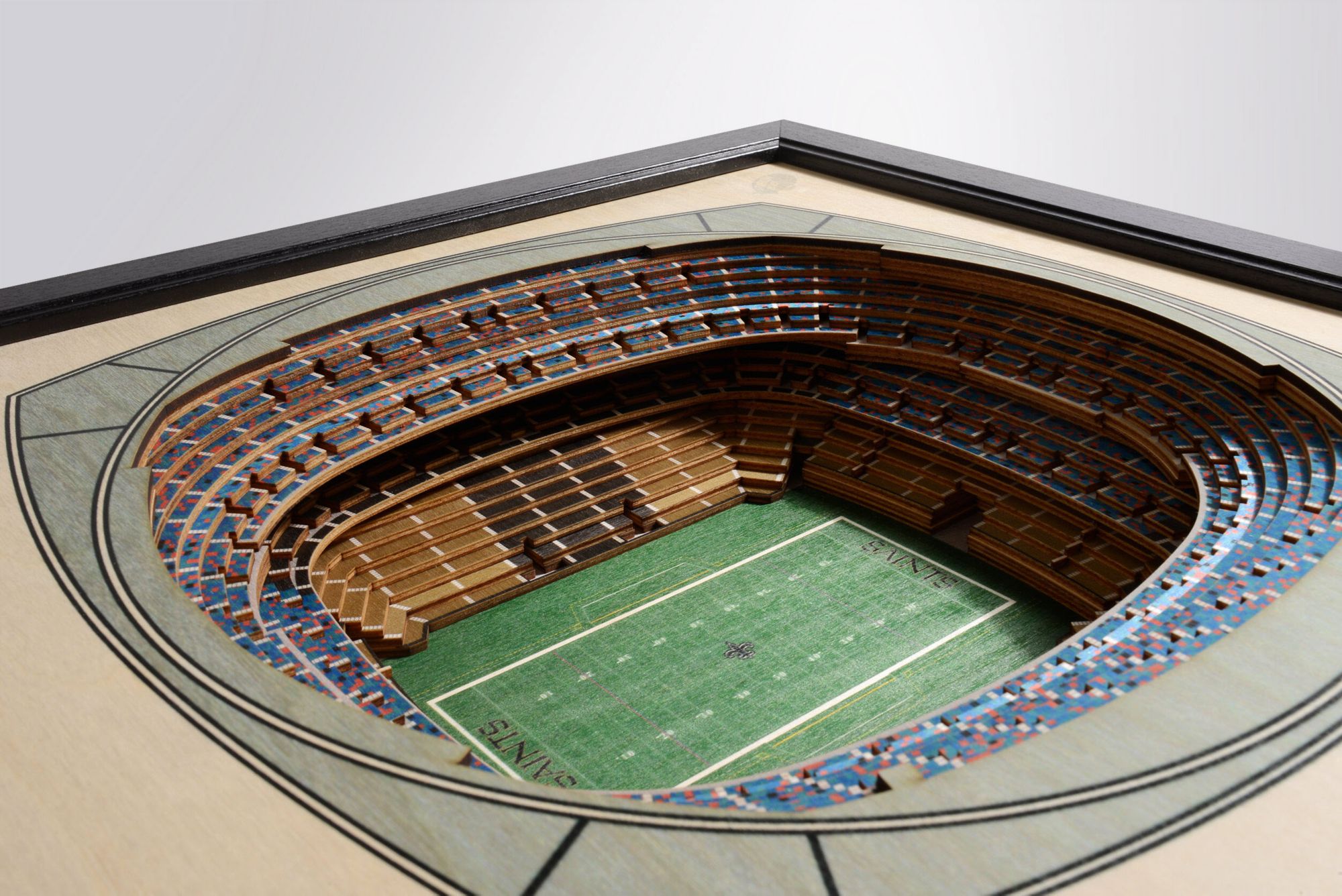 YouTheFan New Orleans Saints 25-Layer StadiumViews 3D Wall Art product image