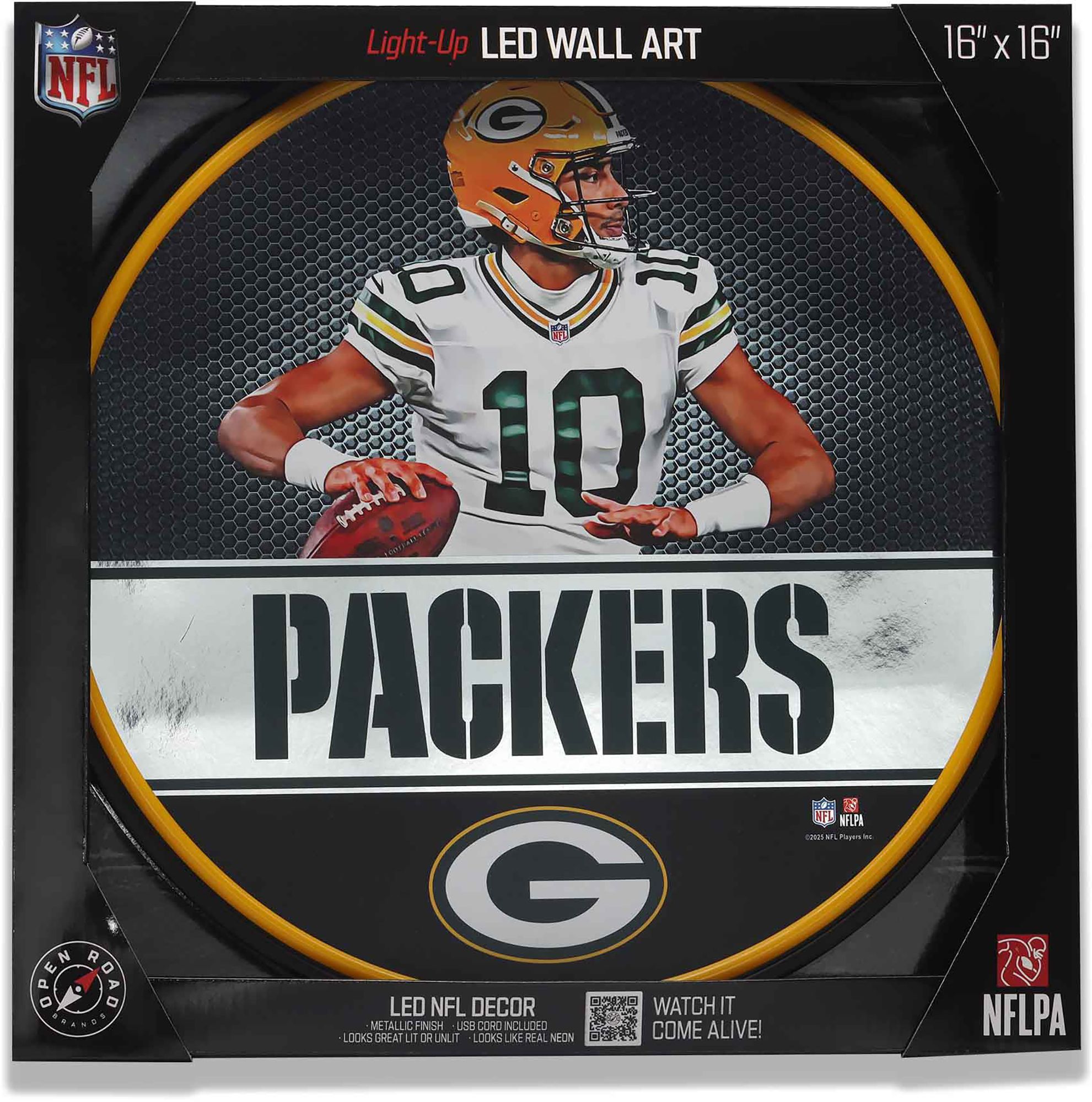 Open Road Green Bay Packers Jordan Love LED Sign product image