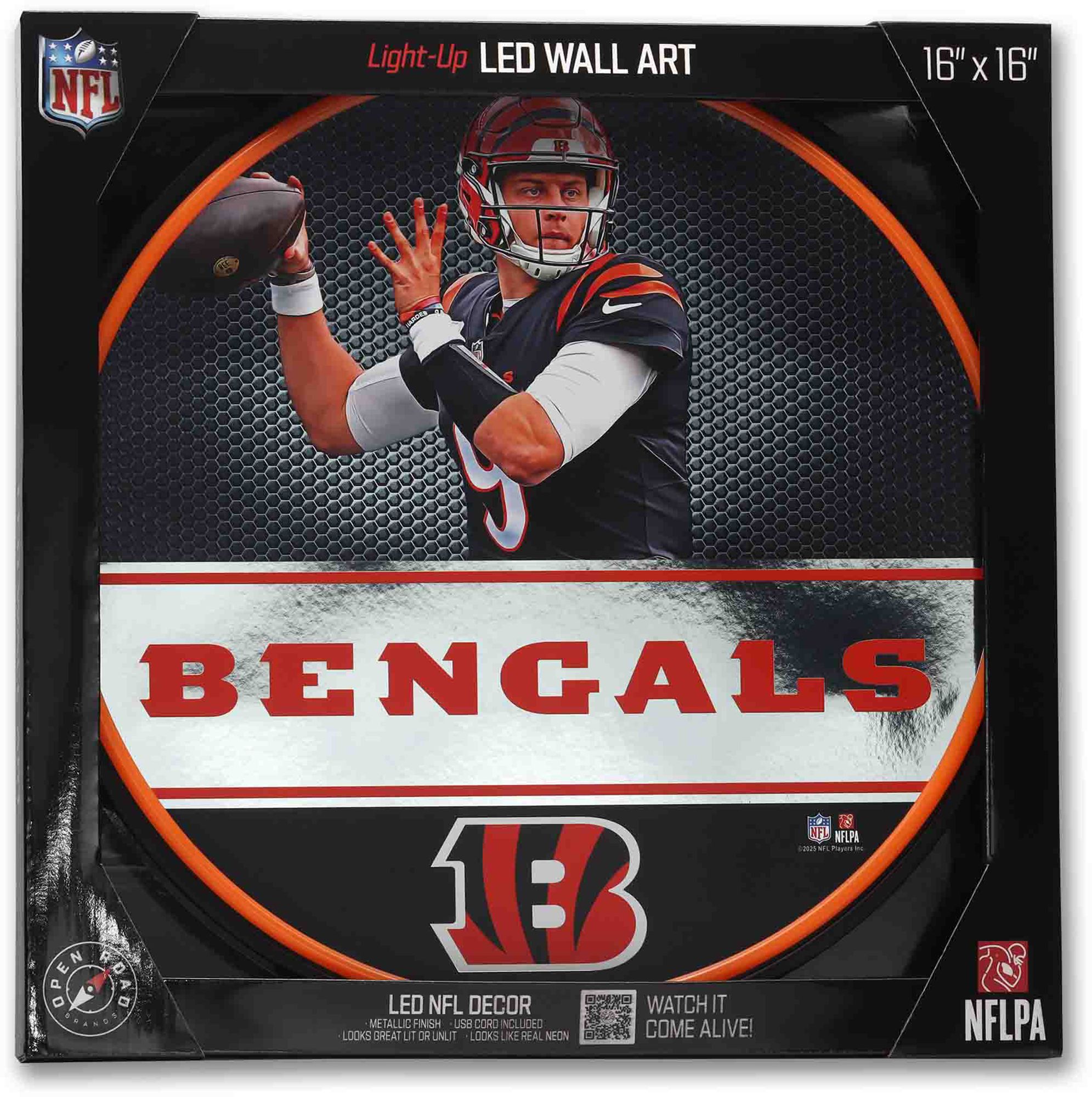 Open Road Cincinnati Bengals Joe Burrow LED Sign product image