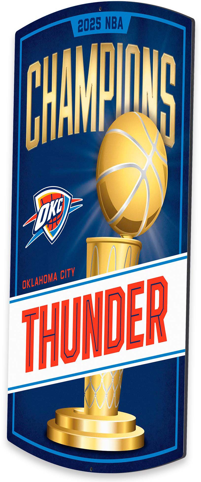 Open Road 2025 NBA Champions Oklahoma City Thunder X-Metal Sign product image