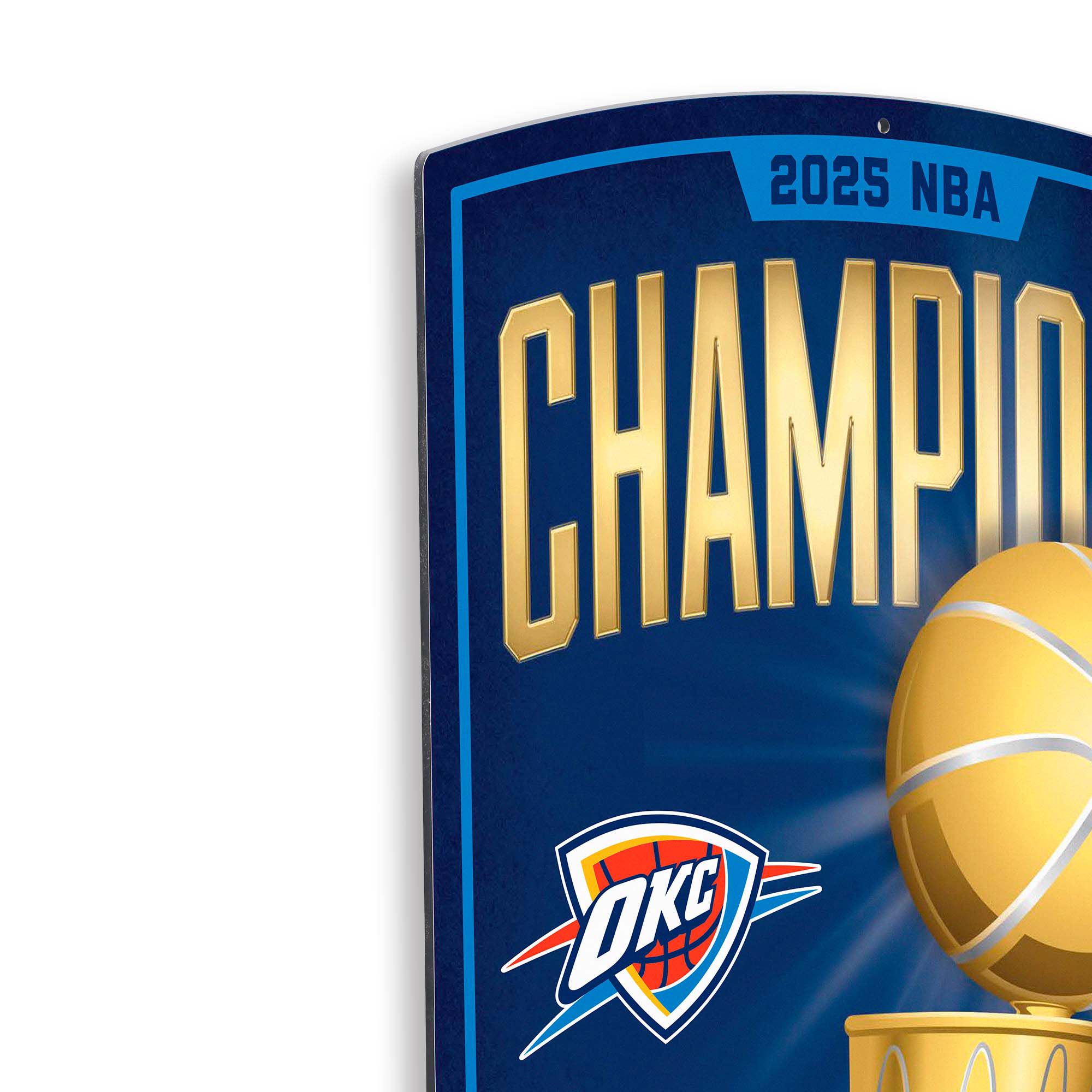 Open Road 2025 NBA Champions Oklahoma City Thunder X-Metal Sign product image