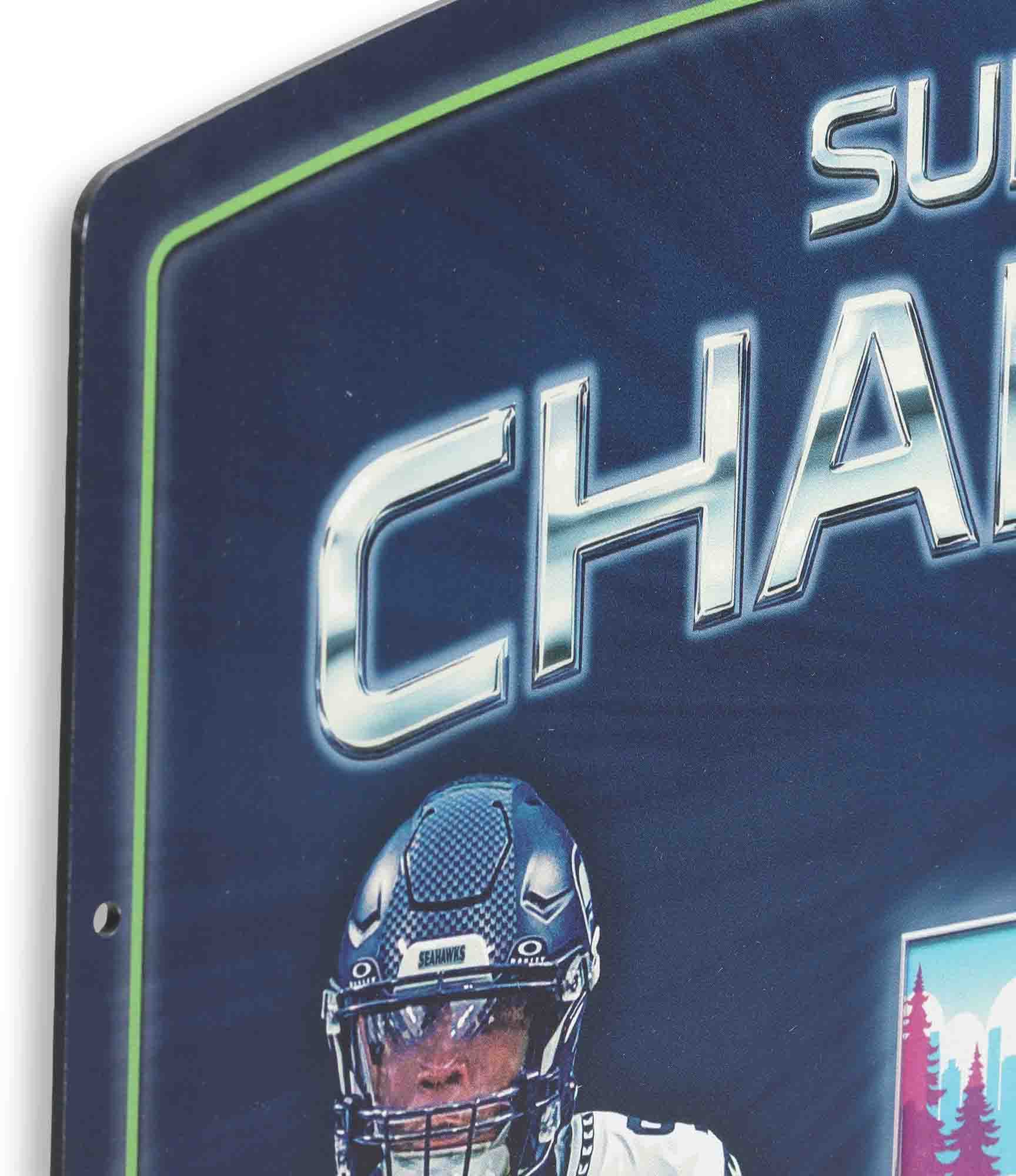 Open Road 2025-26 Super Bowl LX Champions Seattle Seahawks Large Metal Sign product image