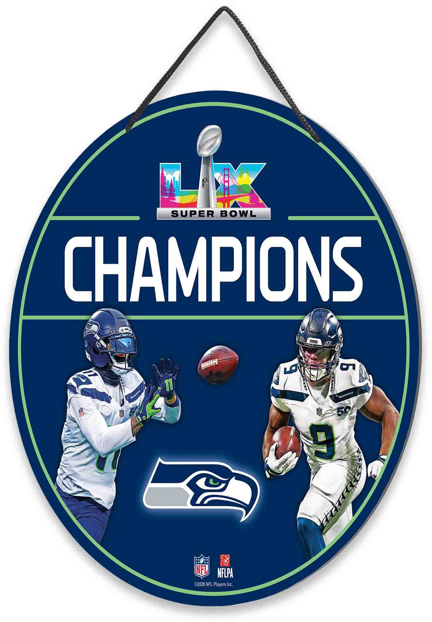 Open Road 2025-26 Super Bowl LX Champions Seattle Seahawks Small Metal Sign product image