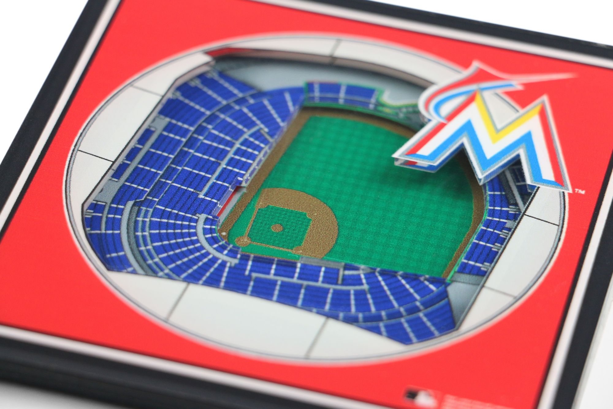 You the Fan Miami Marlins Stadium View Coaster Set