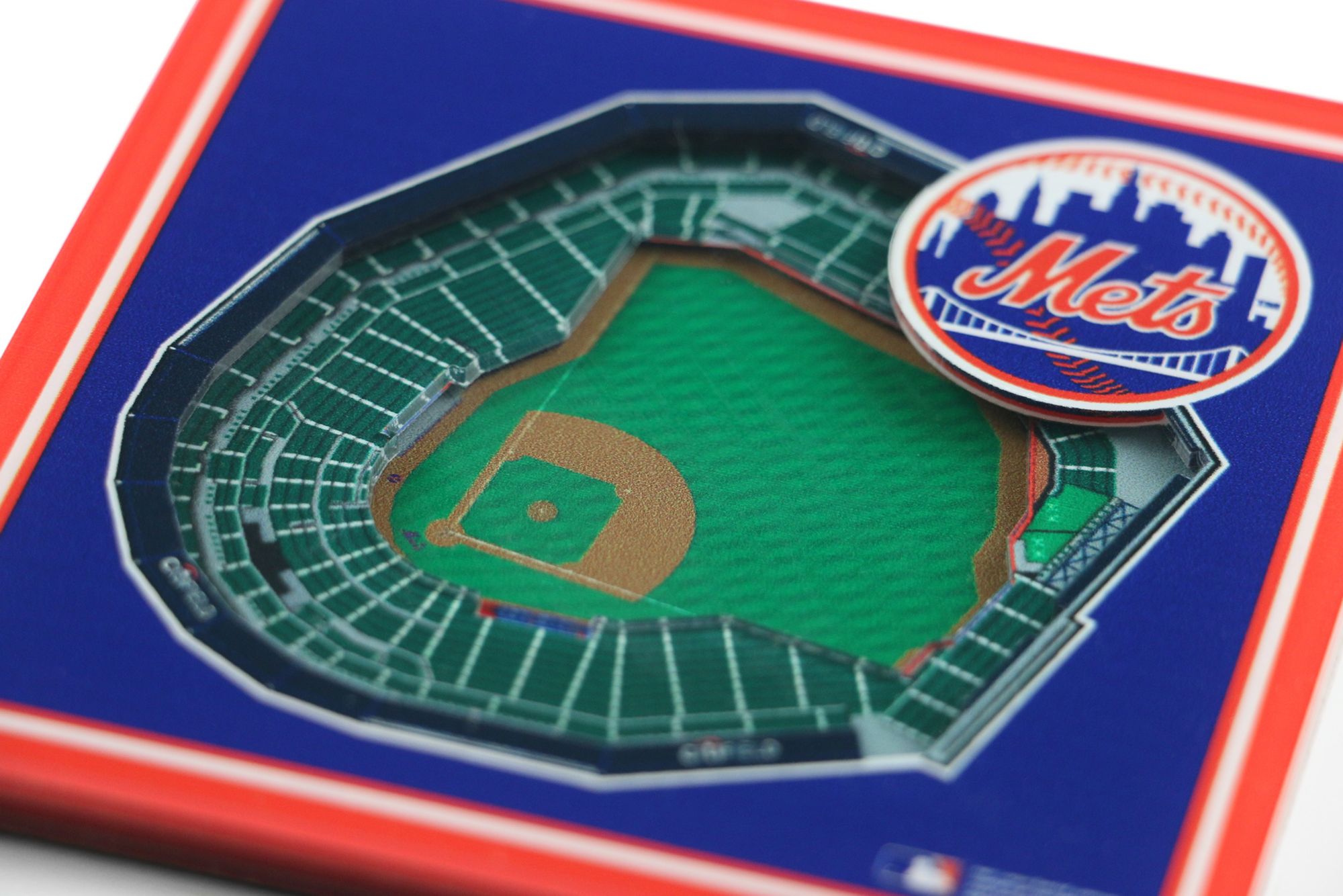 YouTheFan New York Mets Stadium View Coaster Set product image