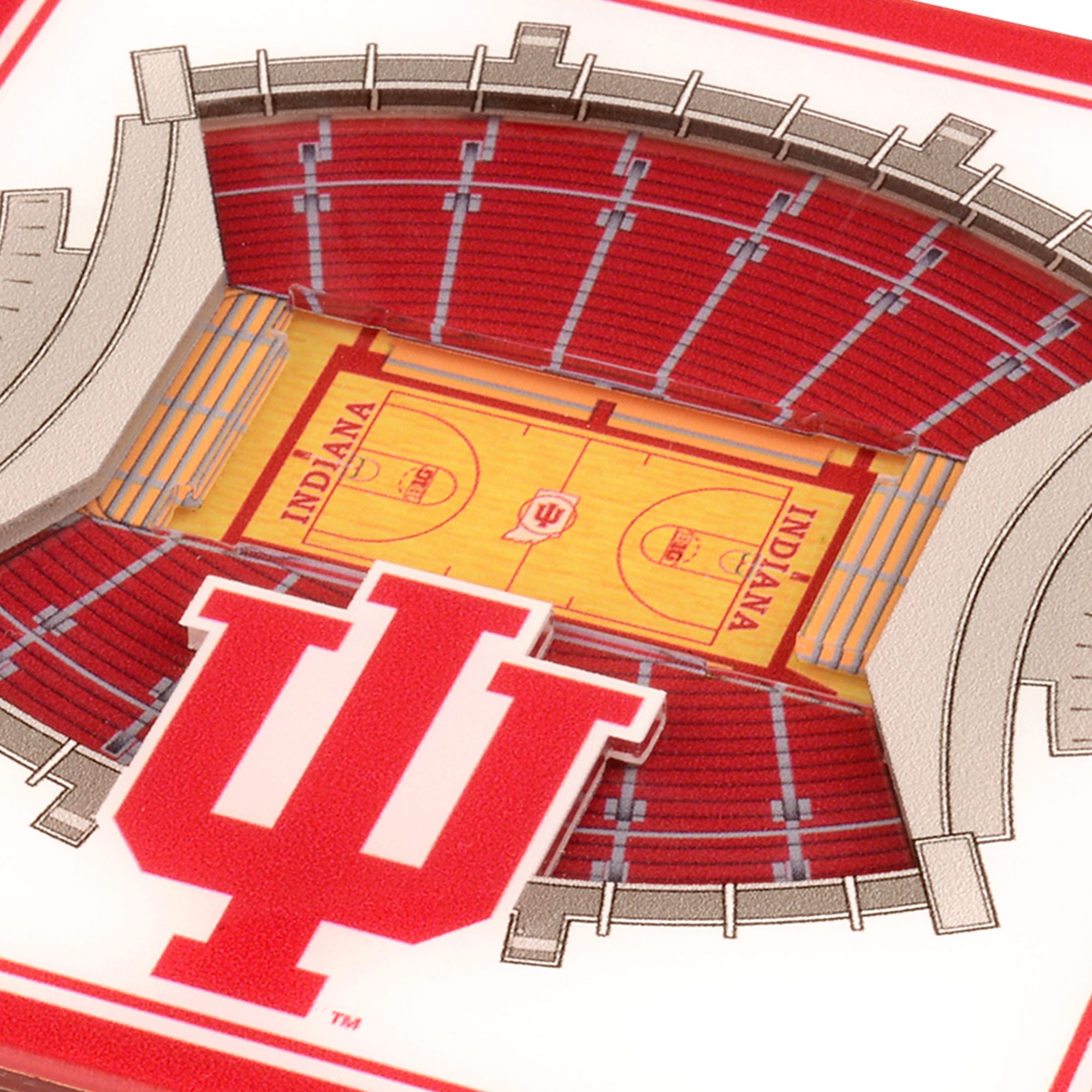 YouTheFan Indiana Hoosiers Stadium View Coaster Set product image