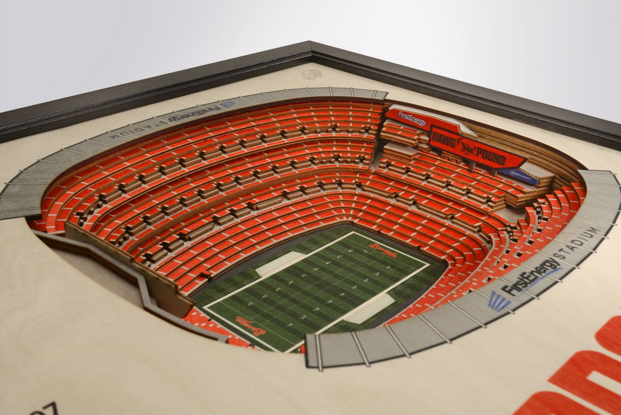YouTheFan Cleveland Browns 25-Layer StadiumViews 3D Wall Art product image