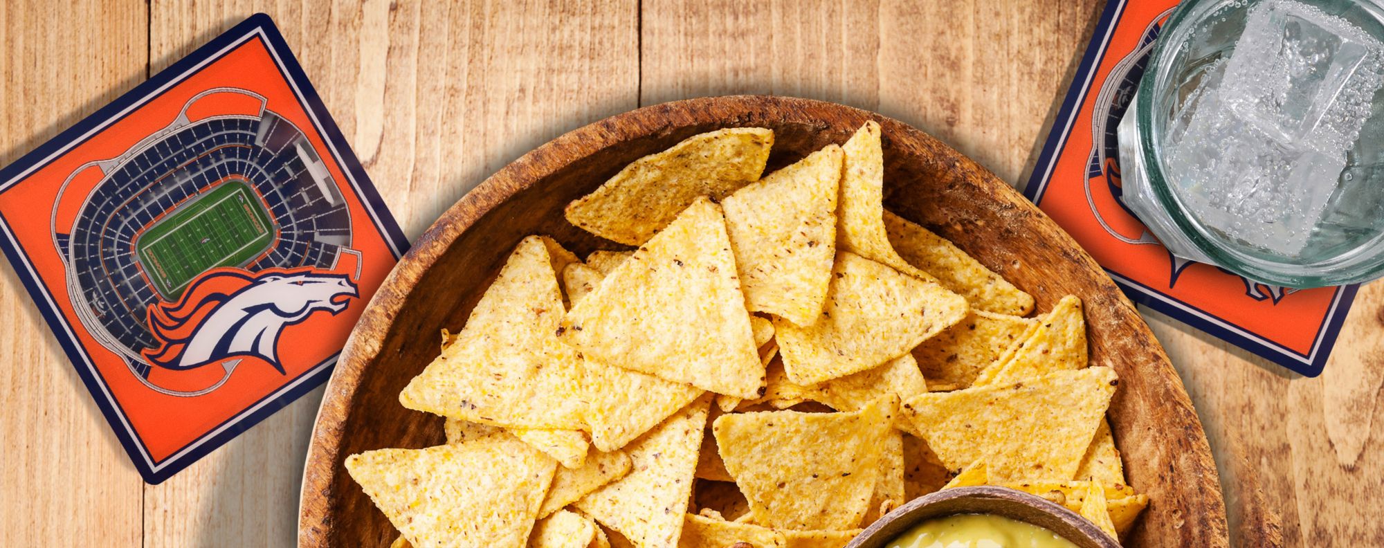 YouTheFan Denver Broncos Stadium View Coaster Set product image