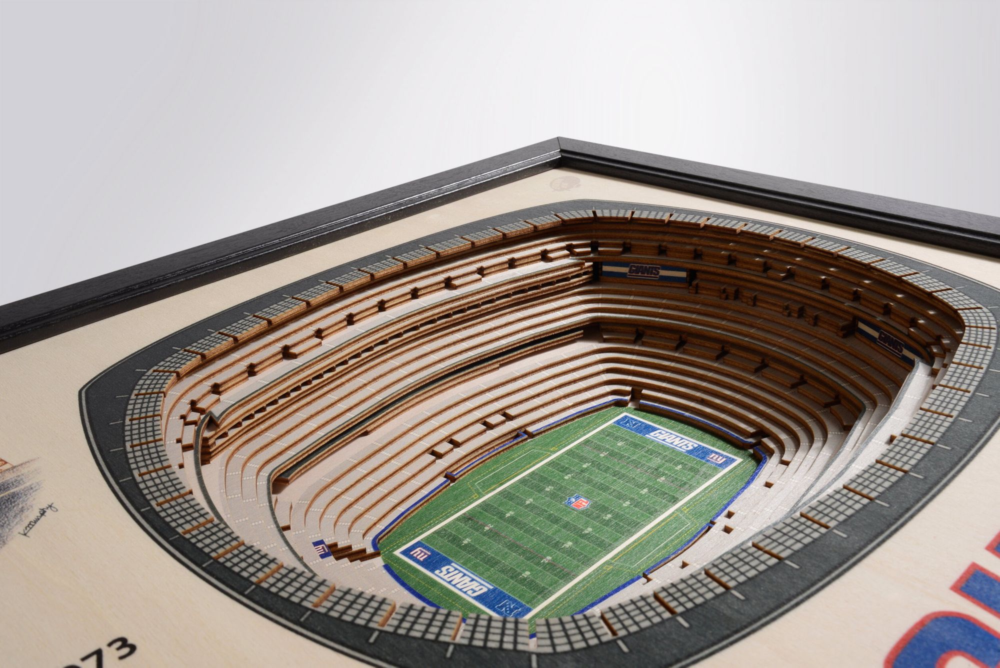 YouTheFan New York Giants 25-Layer StadiumViews 3D Wall Art product image