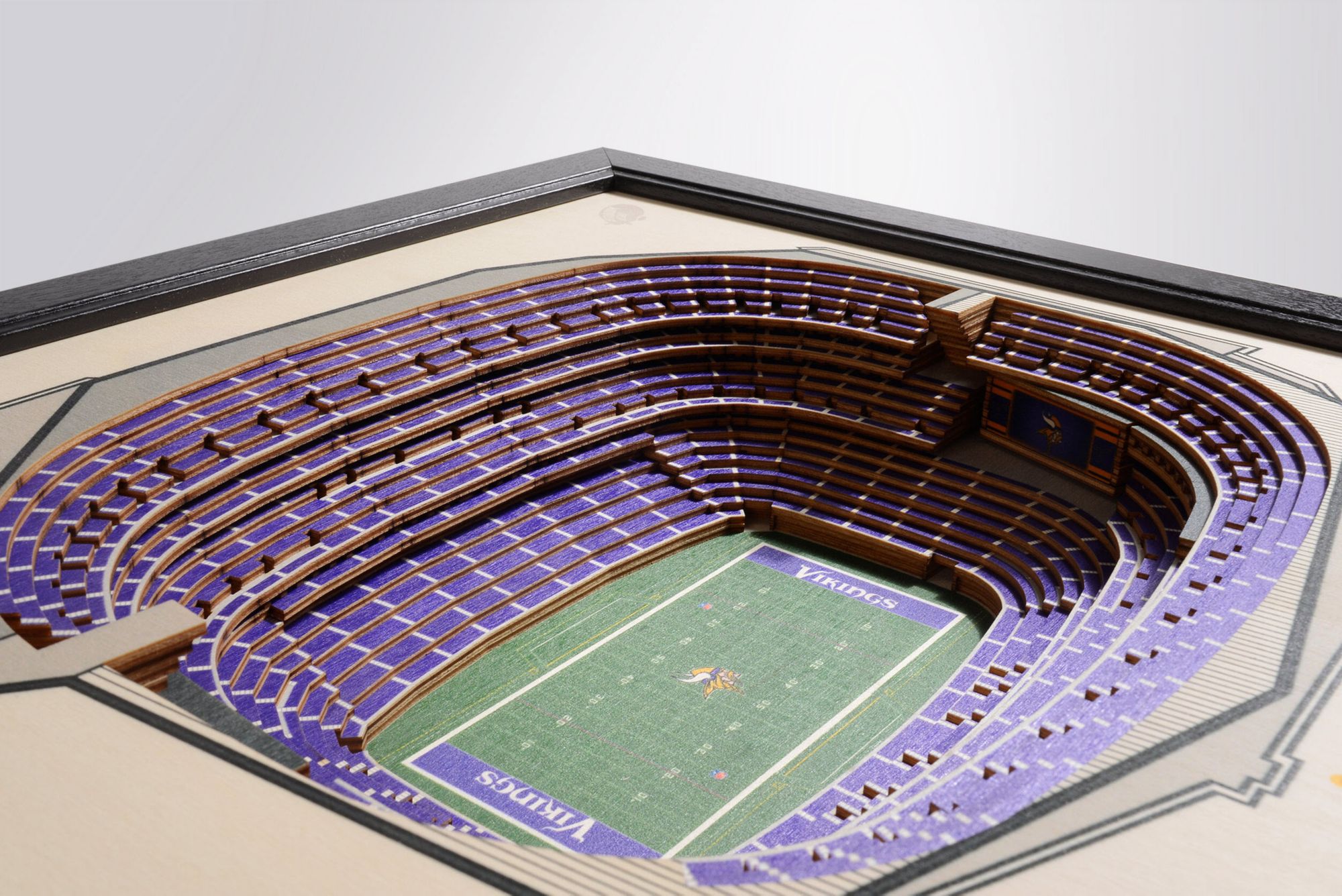 YouTheFan Minnesota Vikings 25-Layer StadiumViews 3D Wall Art product image