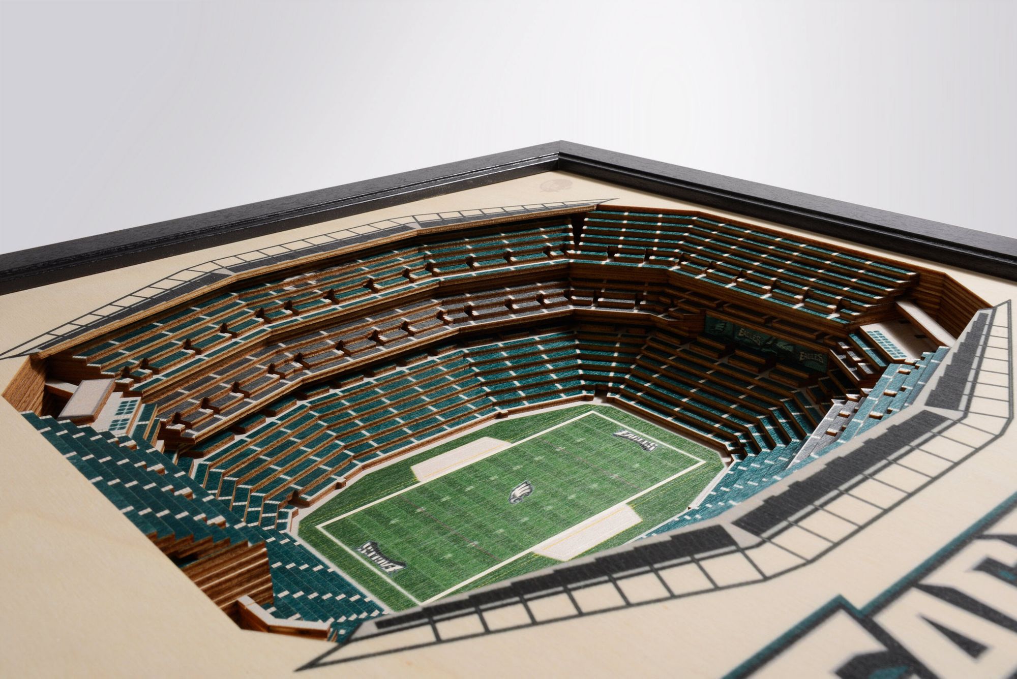 YouTheFan Philadelphia Eagles 25-Layer StadiumViews 3D Wall Art product image