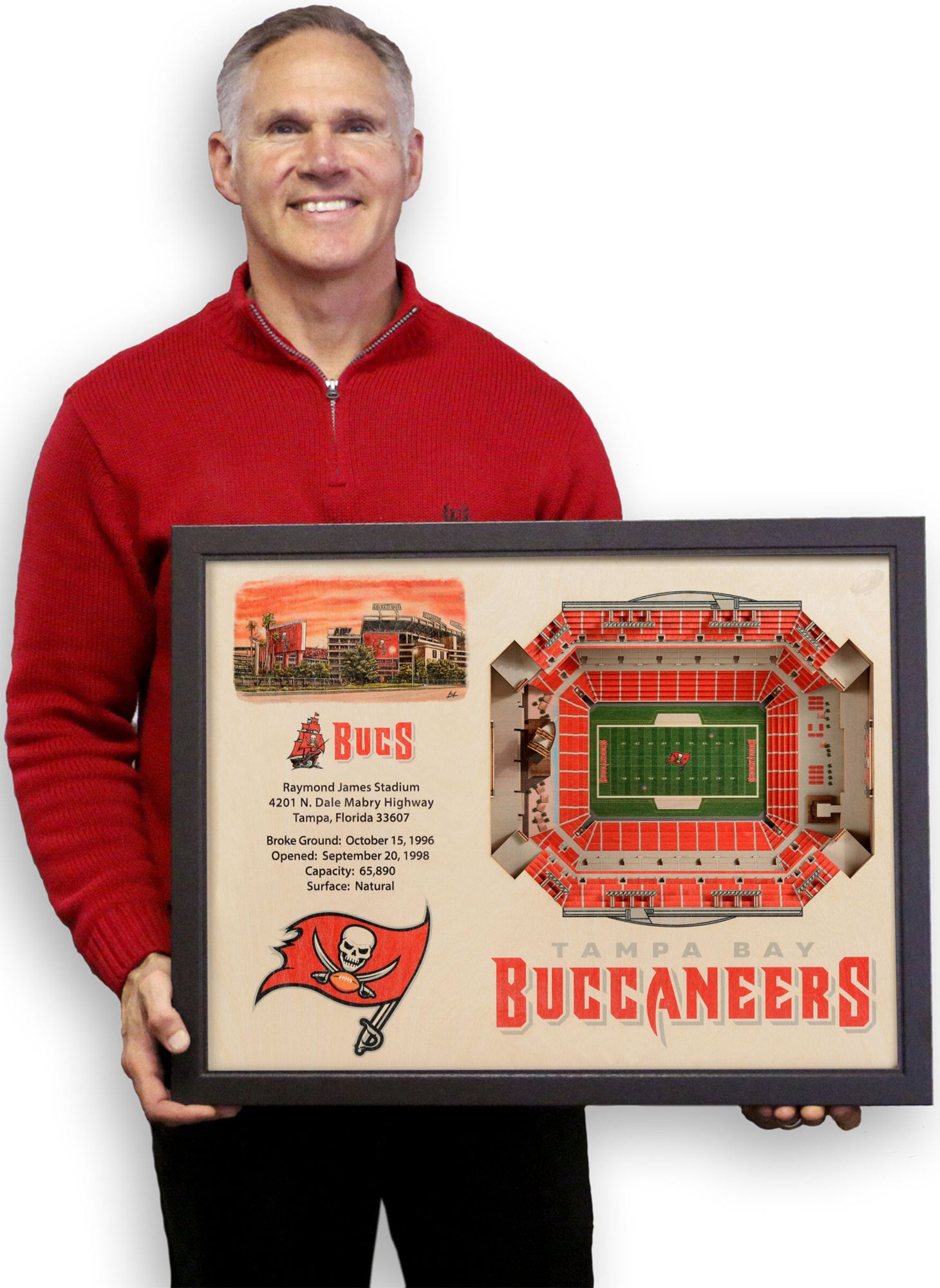 YouTheFan Tampa Bay Buccaneers 25-Layer StadiumViews 3D Wall Art product image