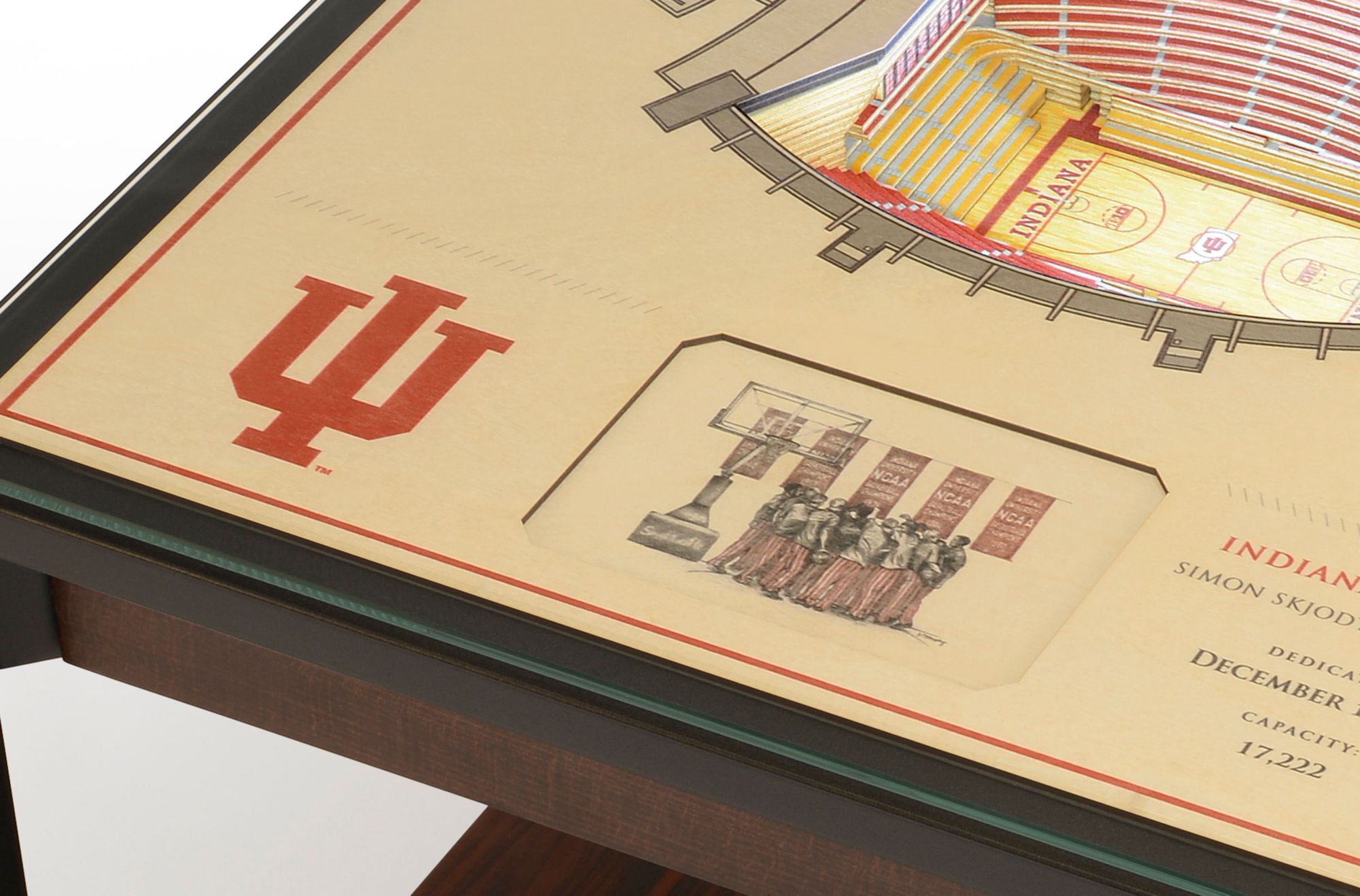 You The Fan Indiana Hoosiers 25-Layer StadiumViews Lighted End Table