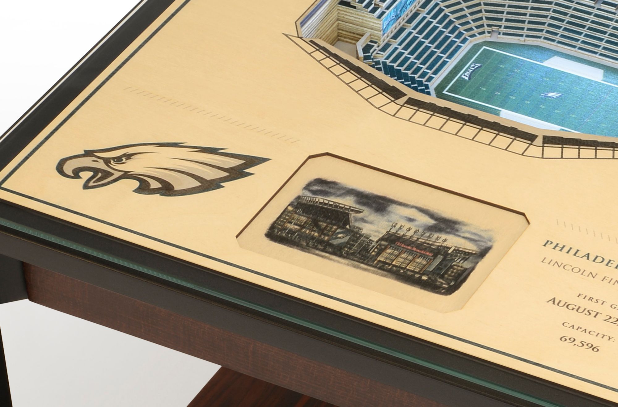 You The Fan Philadelphia Eagles 25-Layer StadiumViews Lighted End Table