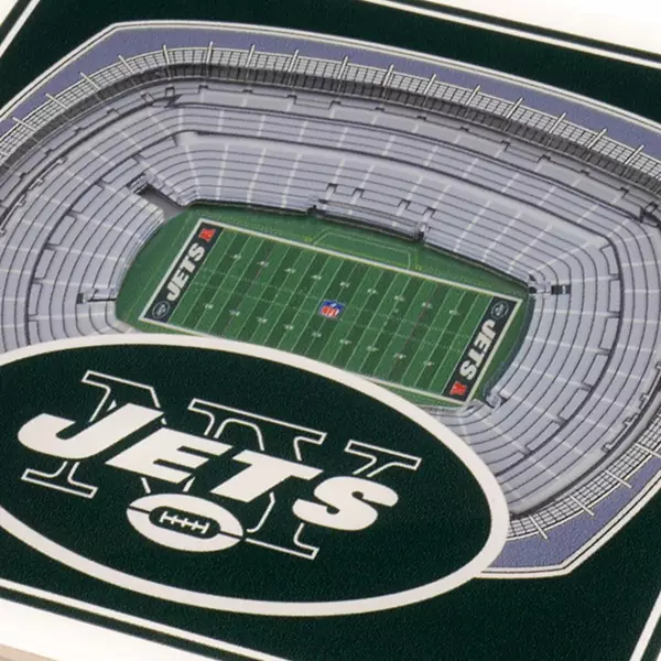 You the Fan New York Jets 3D Stadium Views Coaster Set