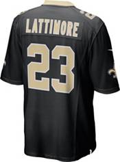 Nike Men's New Orleans Saints Marshon Lattimore #23 Black Game Jersey product image