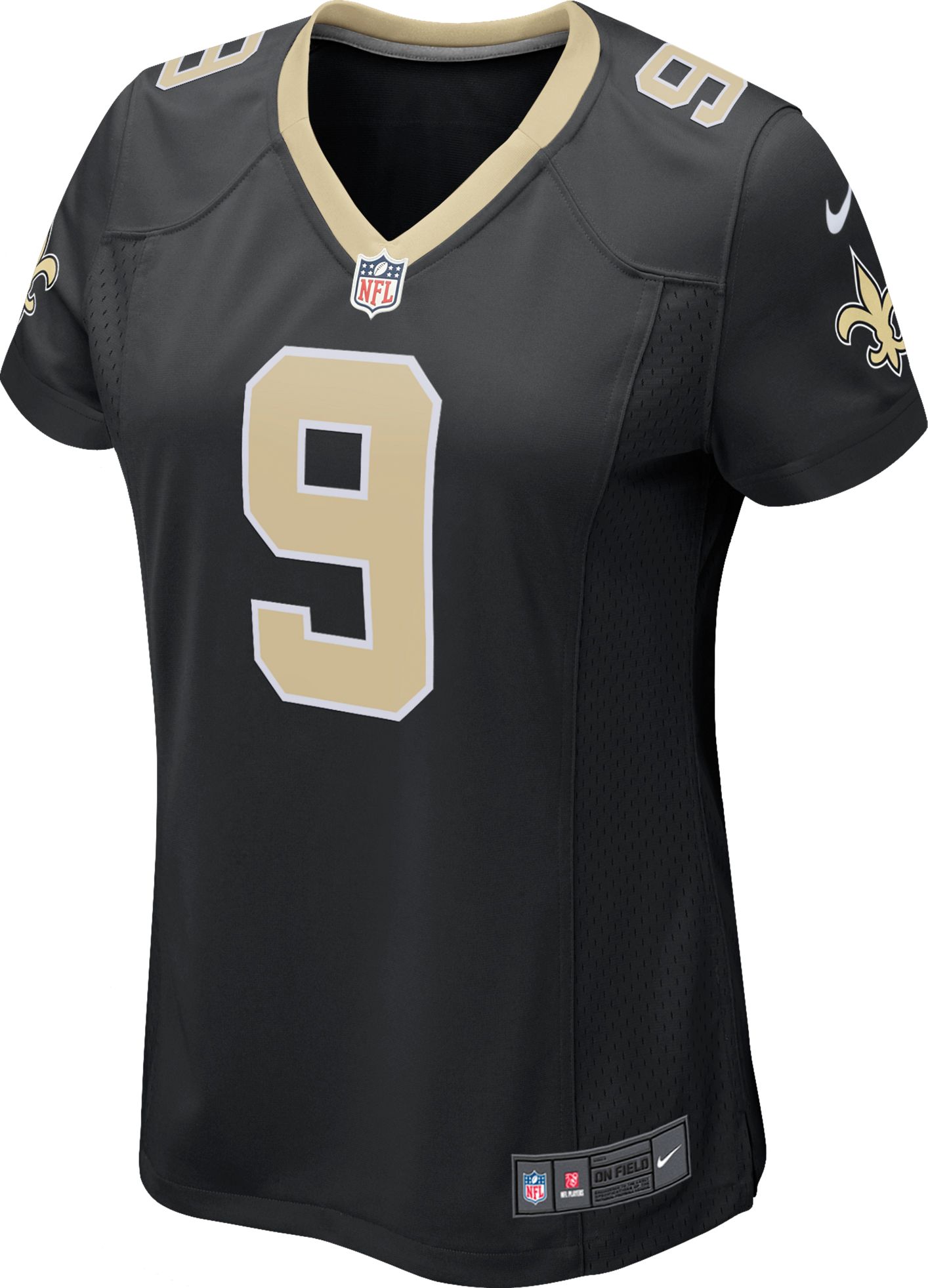 Nike Women's New Orleans Saints Drew Brees #9 Black Game Jersey product image