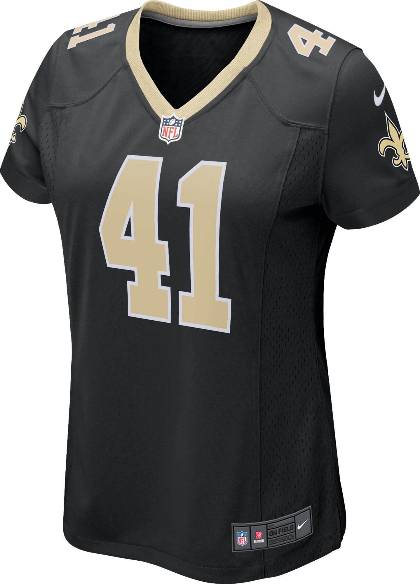 Nike Women's New Orleans Saints Alvin Kamara #41 Black Game Jersey product image