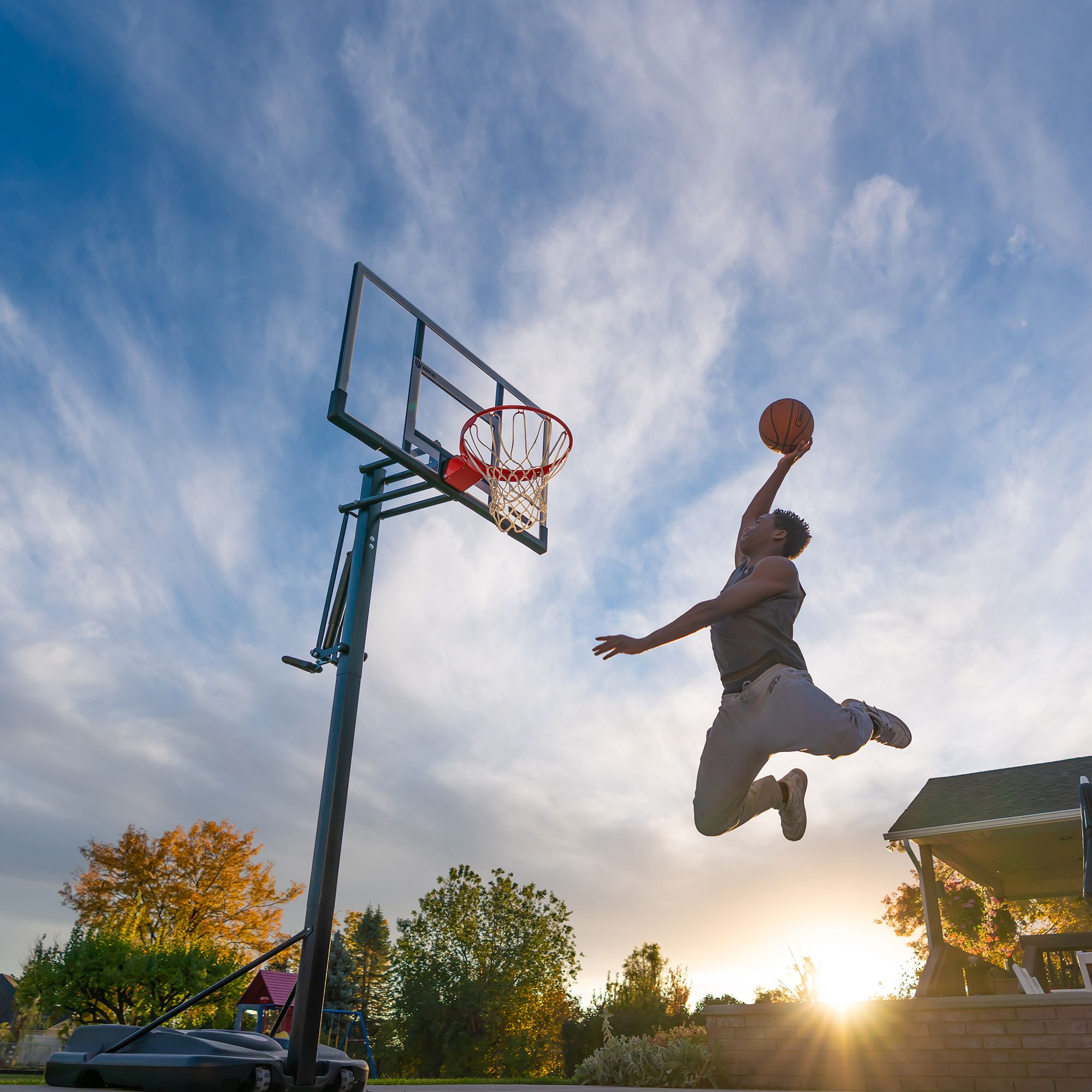Lifetime 54” Portable Steel Framed Acrylic Basketball Hoop product image