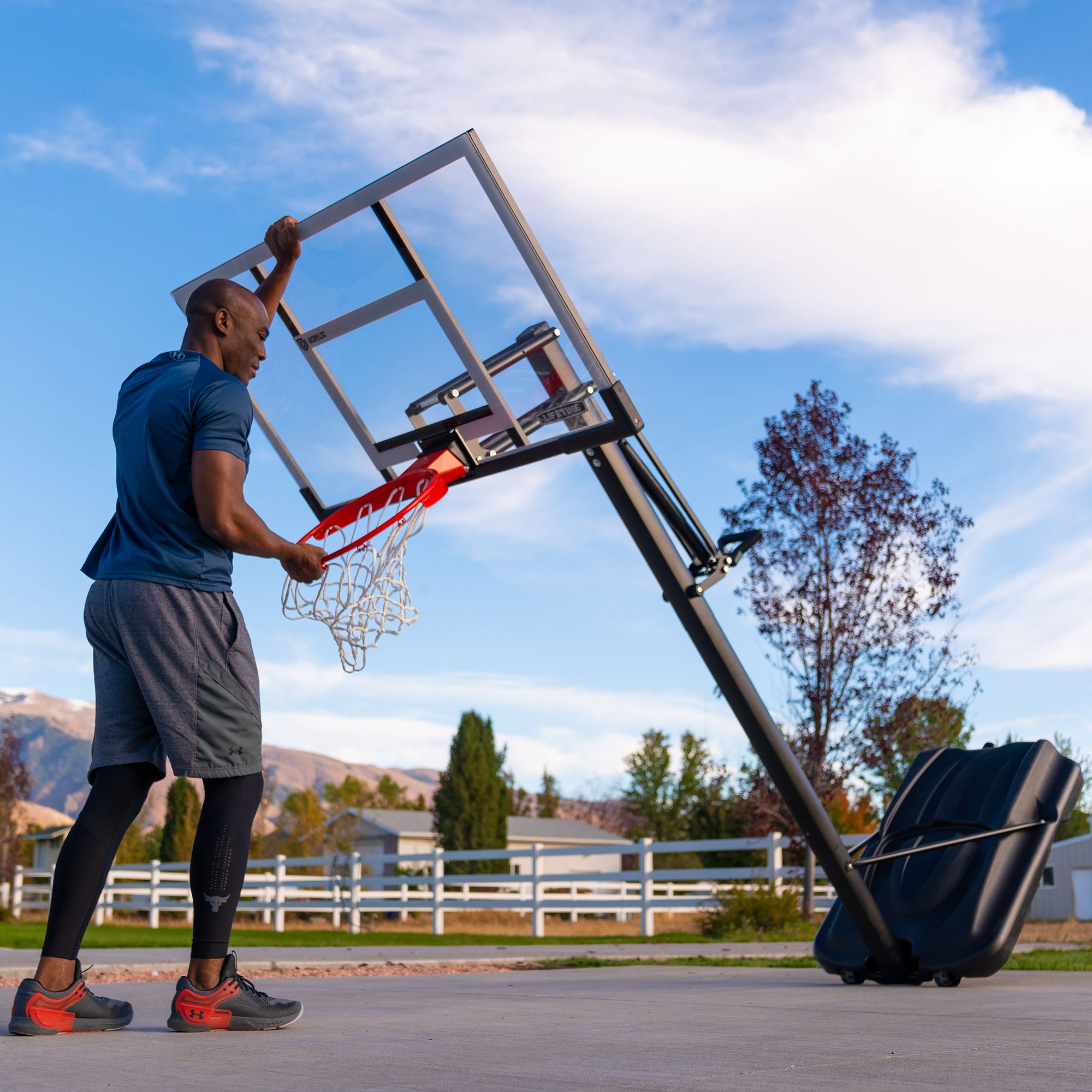 Lifetime 54” Portable Steel Framed Acrylic Basketball Hoop product image