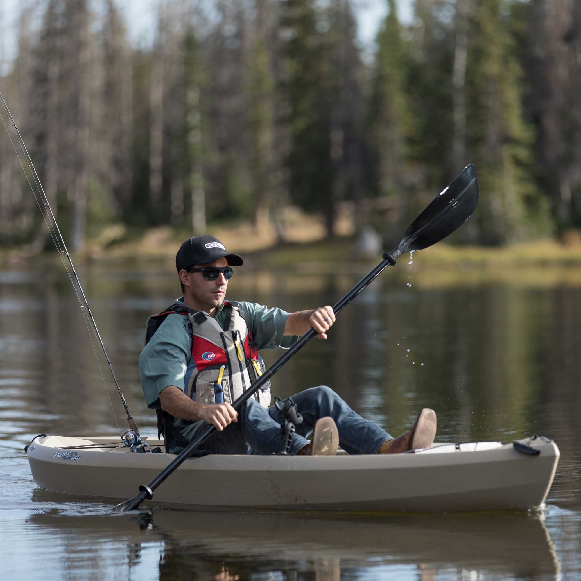 Lifetime Tamarack Muskie 100 Angler Kayak with Paddle Package product image