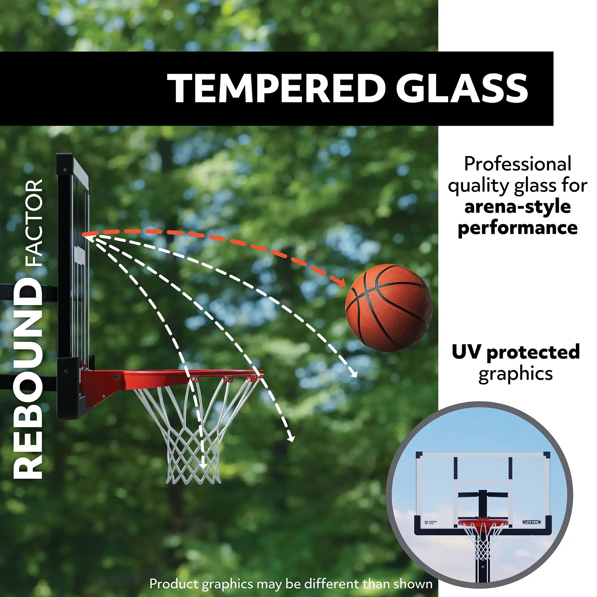 Lifetime in deals ground basketball hoop