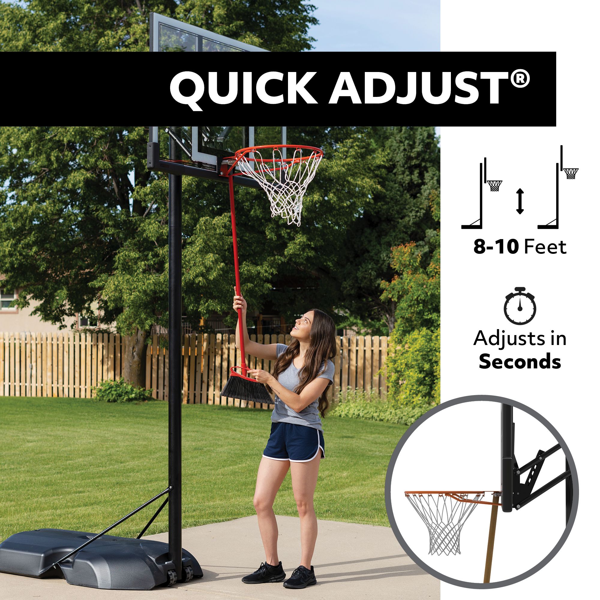 Lifetime 44'' Steel-Framed Portable Basketball Hoop product image