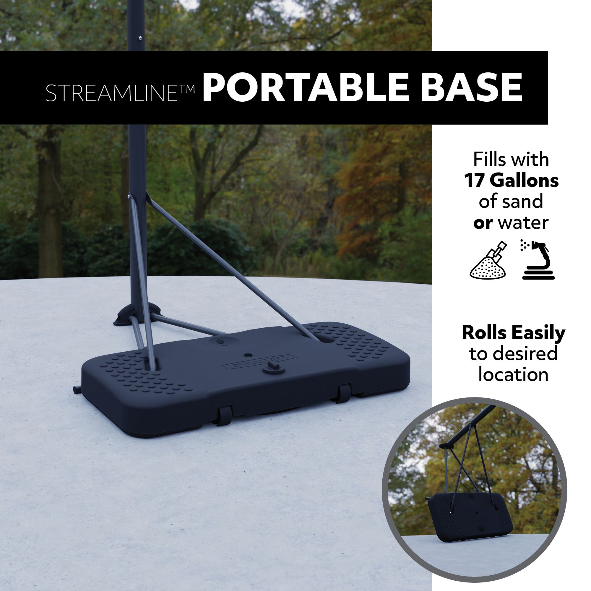 Lifetime 44” Cross Over Portable Basketball Hoop product image