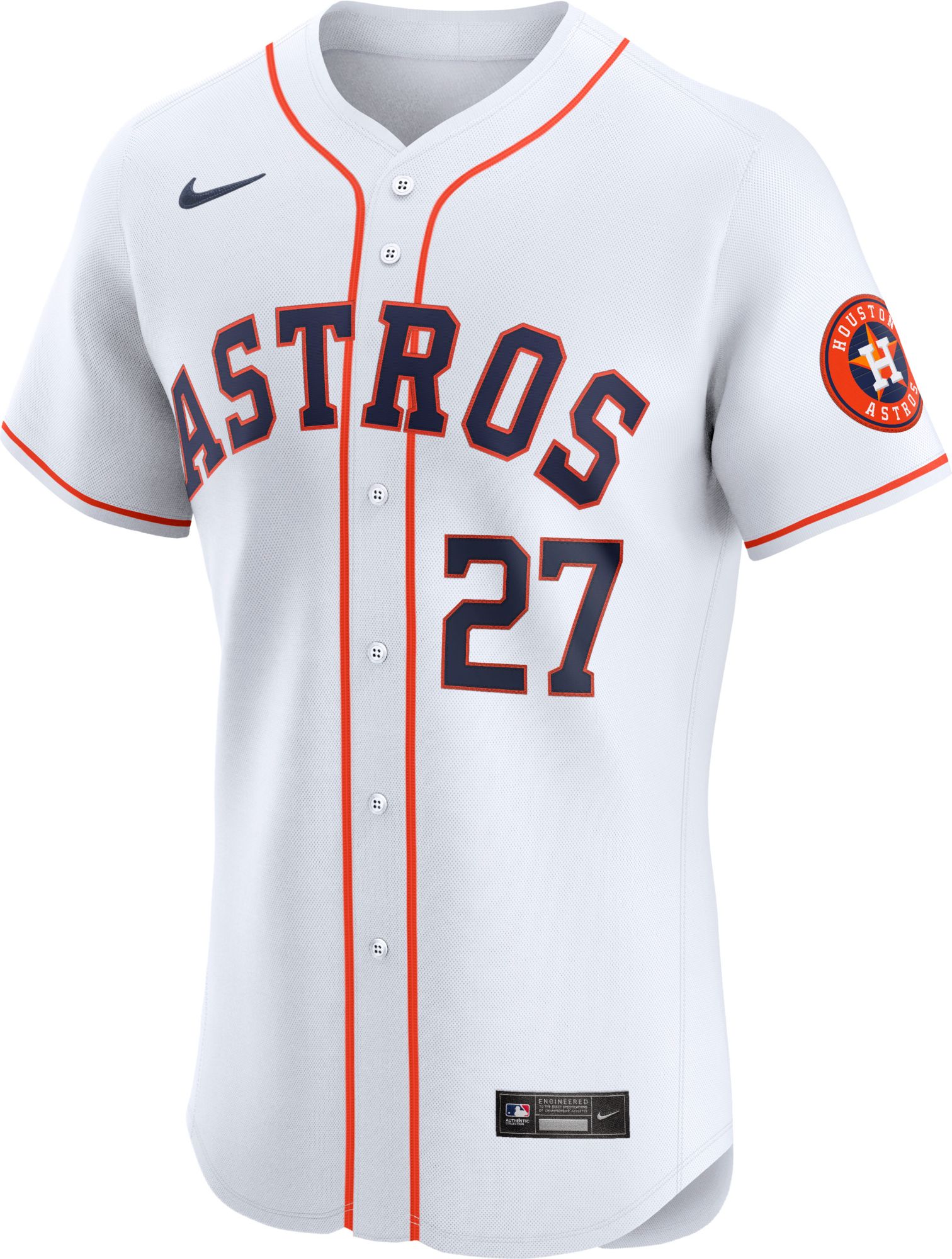 Nike Men's Houston Astros José Altuve #27 White Home Elite Jersey