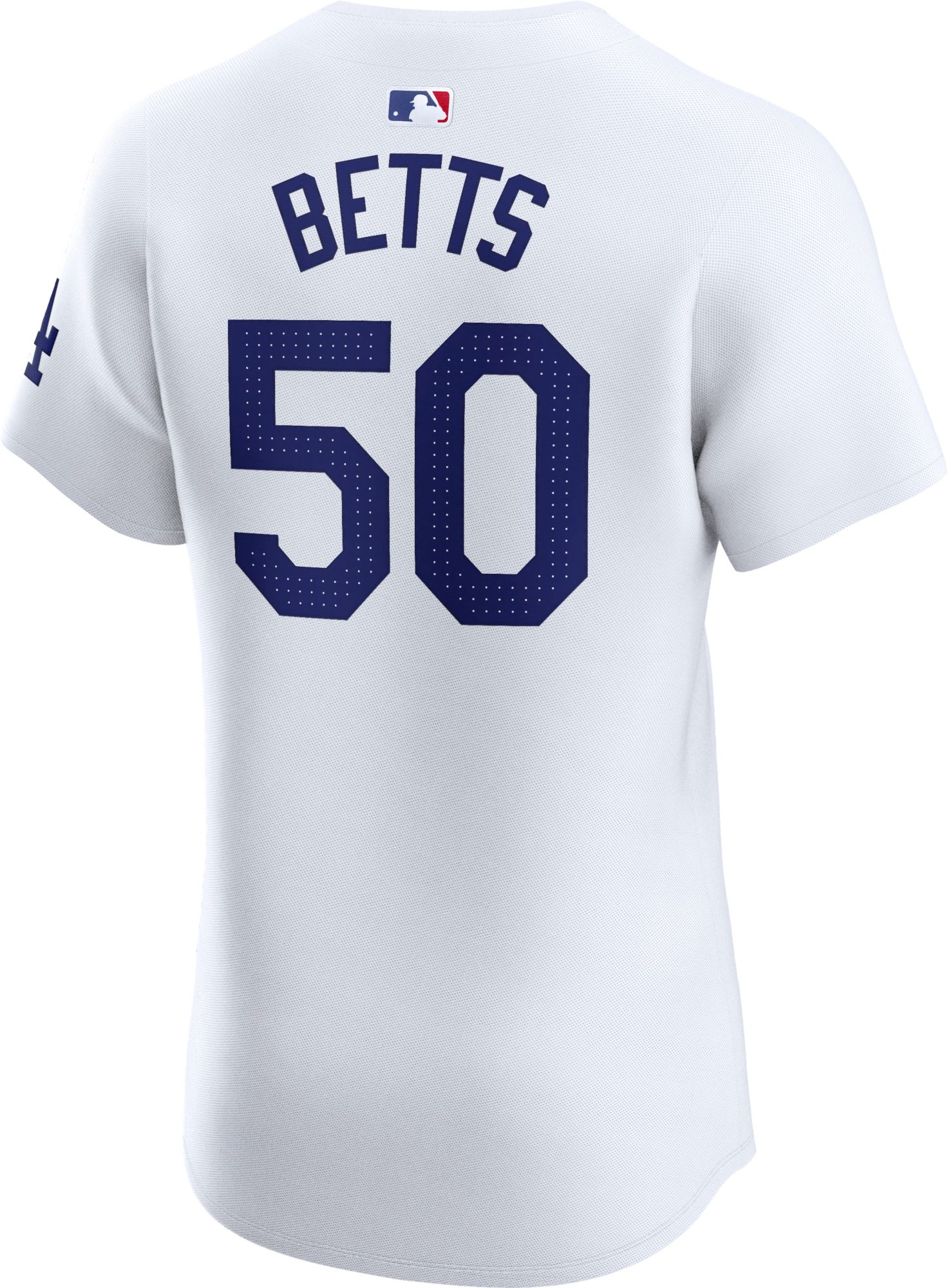 Nike Men's Los Angeles Dodgers Mookie Betts #50 White Home Elite Jersey product image