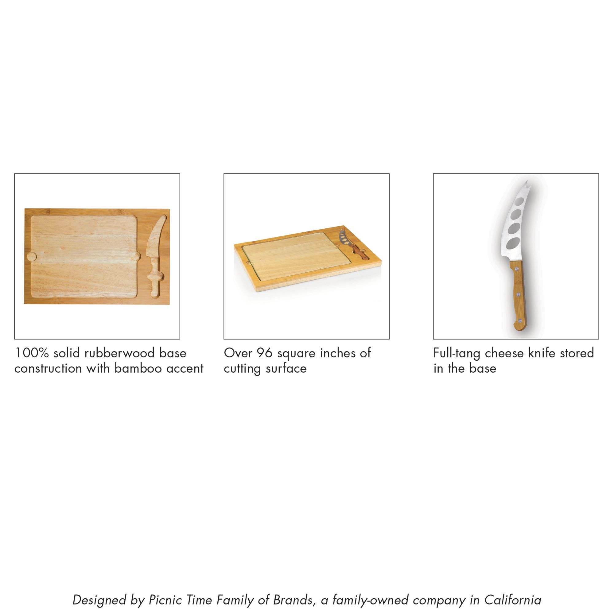 Picnic Time New Orleans Saints Glass Top Cutting Board Set product image