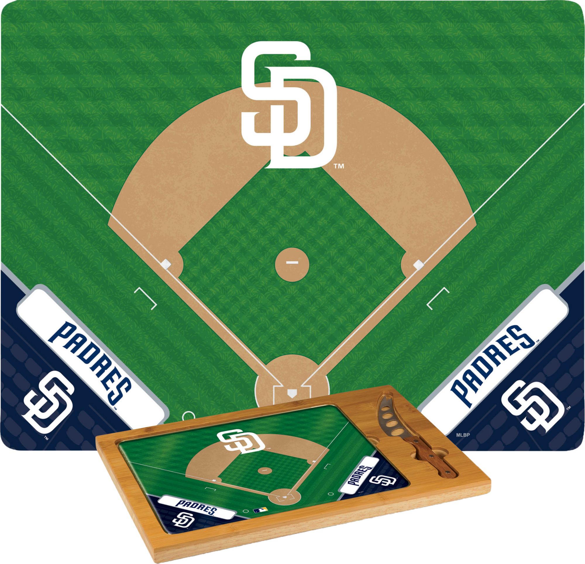 Picnic Time San Diego Padres Glass Top Cutting Board Set product image