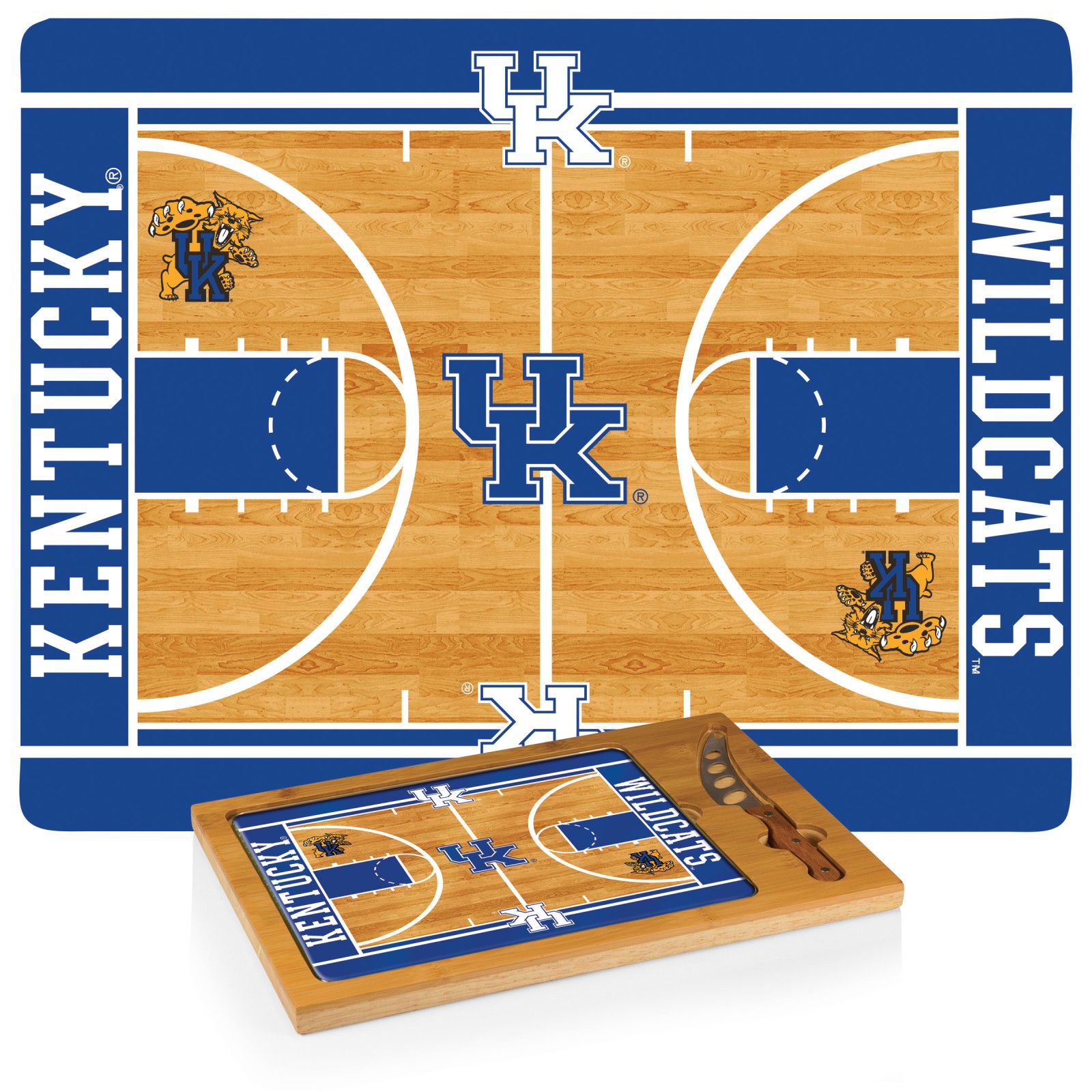 Picnic Time Kentucky Wildcats Glass Top Cutting Board Set product image