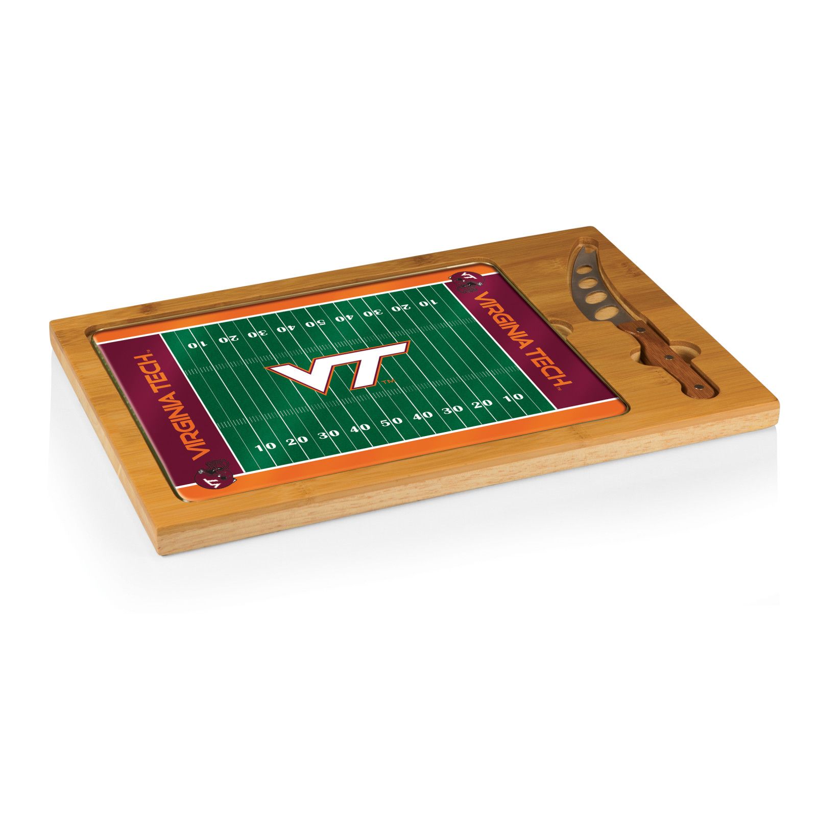 Picnic Time Virginia Tech Hokies Glass Top Cutting Board Set