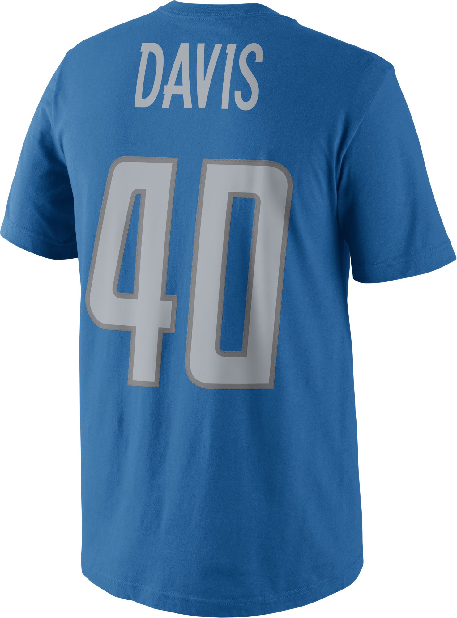 Nike Men's Detroit Lions Jarrad Davis #40 Pride Blue T-Shirt product image