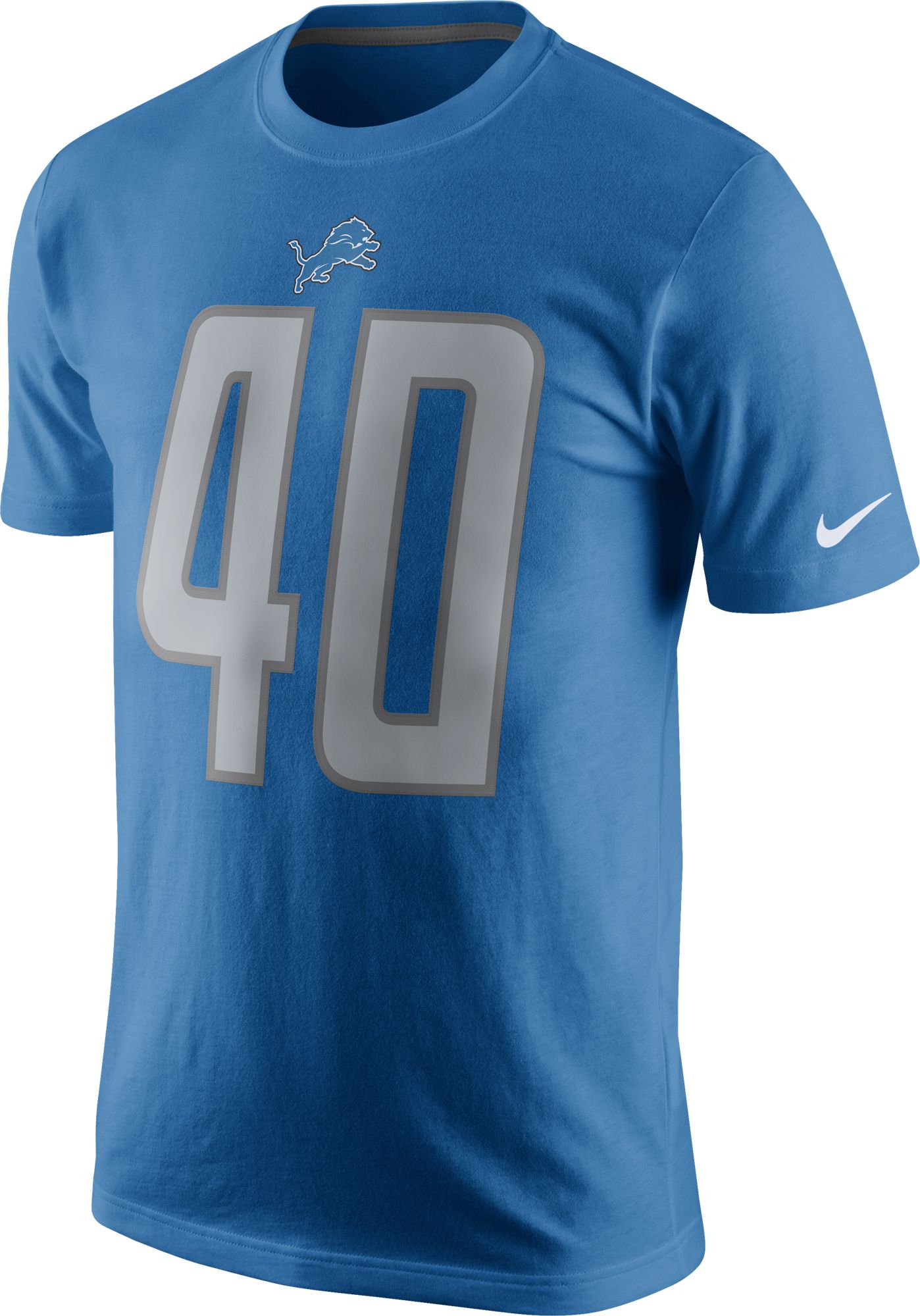 Nike Men's Detroit Lions Jarrad Davis #40 Pride Blue T-Shirt product image