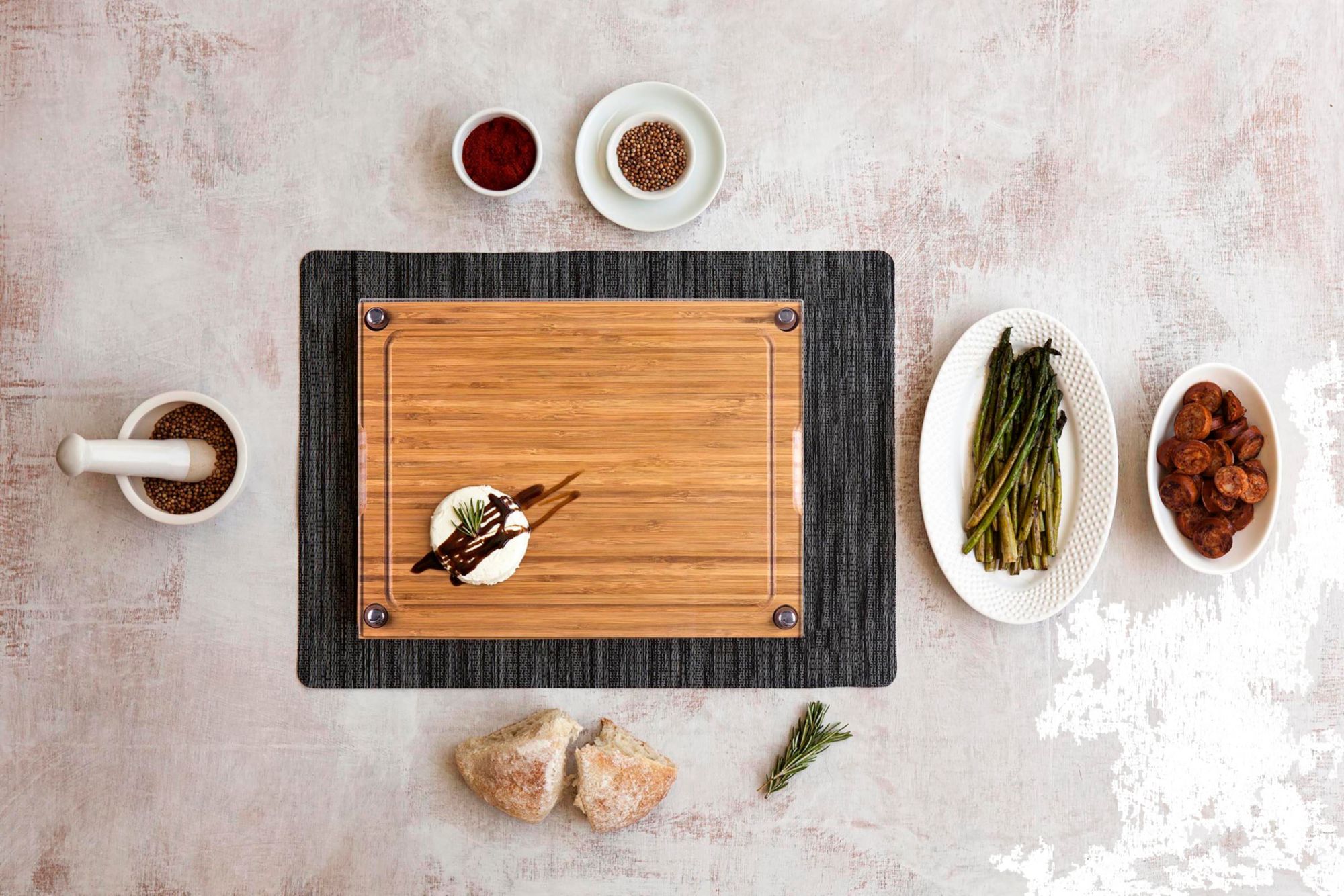 Picnic Time Arizona Diamondbacks Concerto Glass Top Cheese Board and Knife Set product image