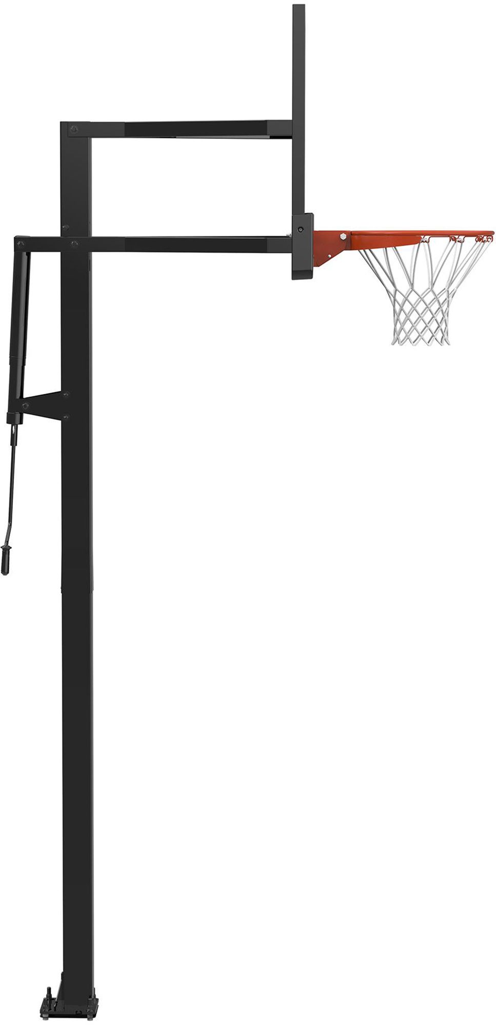 Lifetime 54-Inch Crank Adjust Bolt-Down Basketball Hoop with Tempered Glass Backboard, Slam-It Ultra Rim (NBA Version) product image