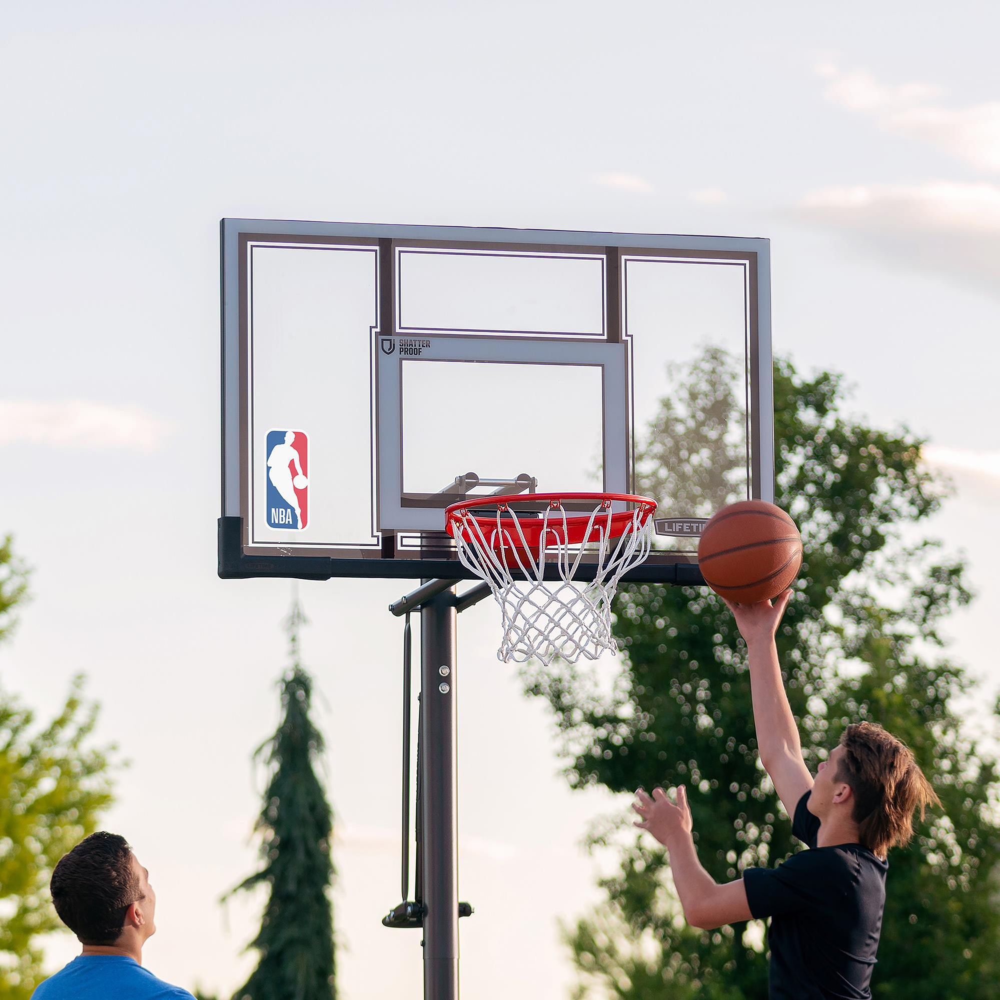 Lifetime 54" Pickup Shatterproof In-Ground Basketball Hoop - NBA Edition product image