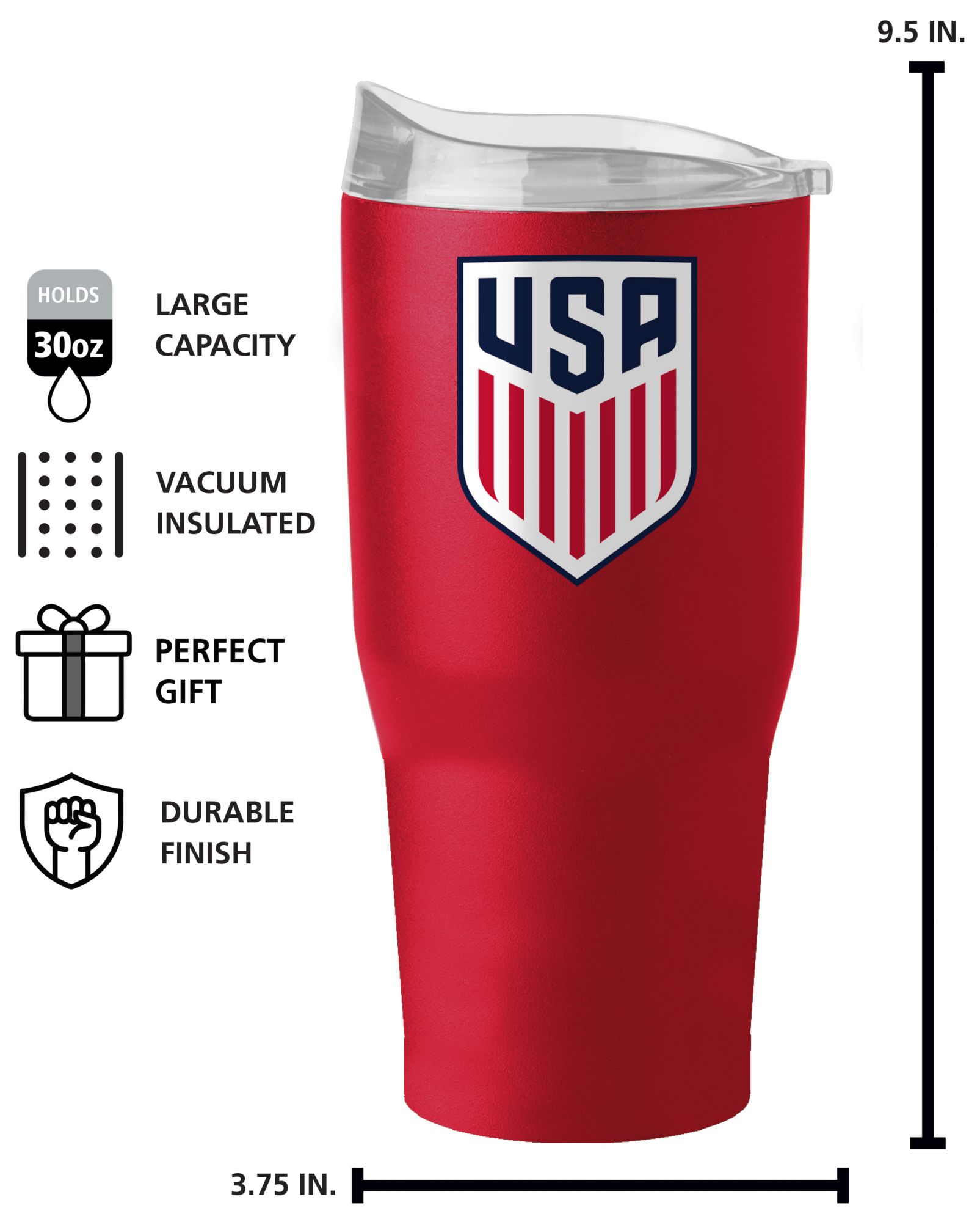 Logo 2026 World Cup USMNT Red 30 oz. Travel Mug product image