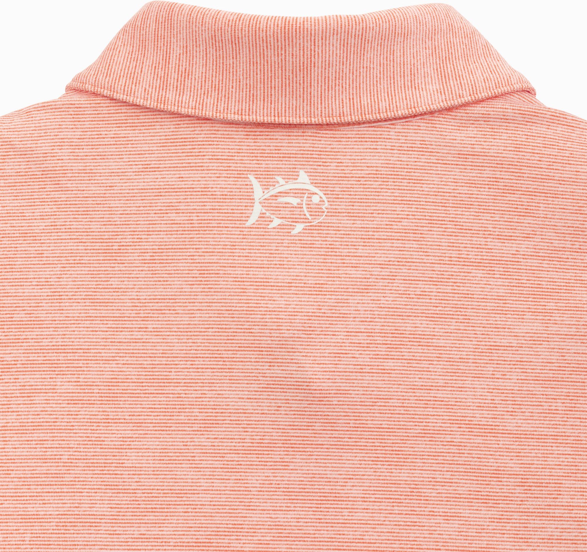 Southern Tide Men's Miami Hurricanes Orange Driver Spacedye Polo product image