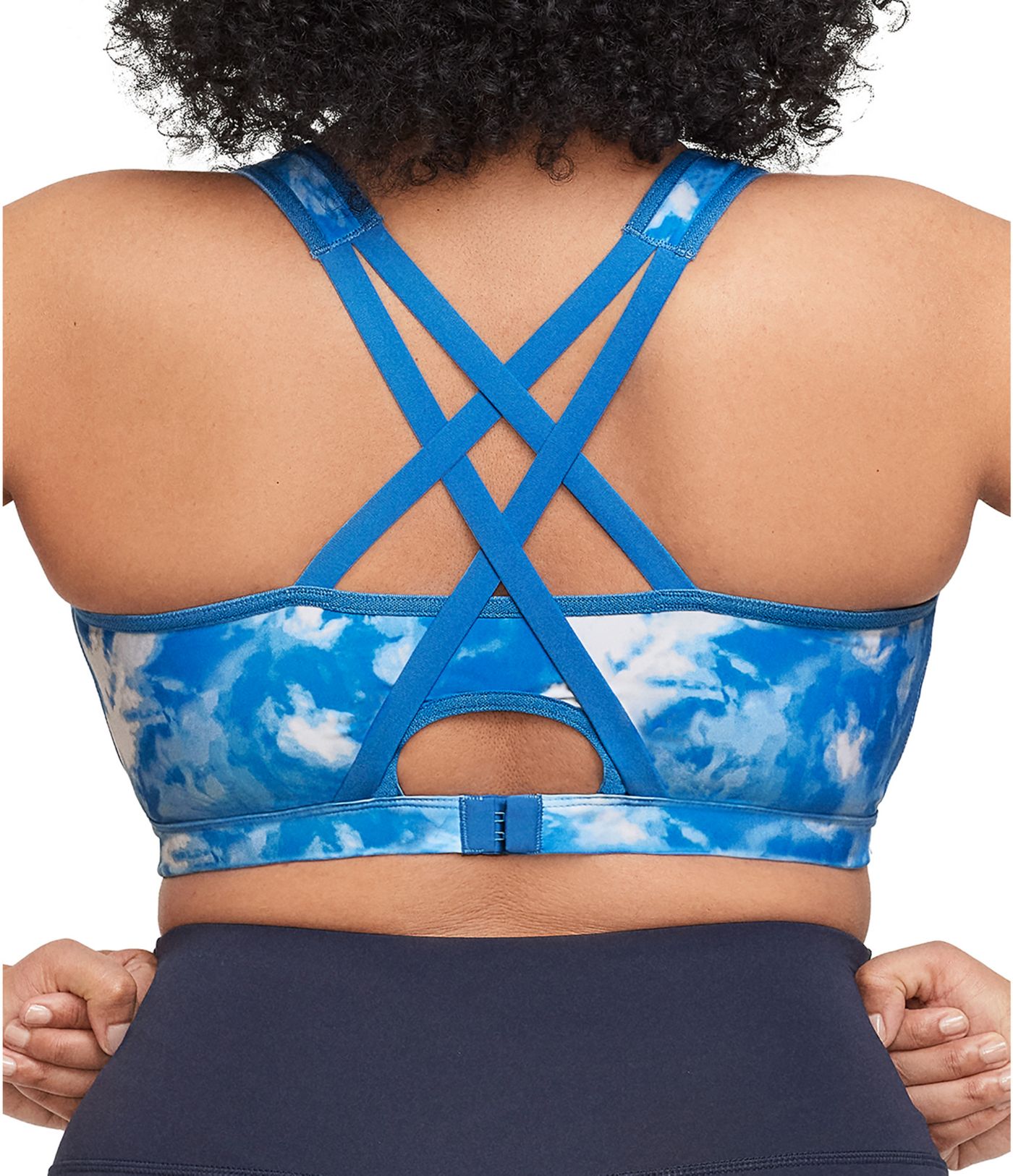 Front clasp sports bra sales