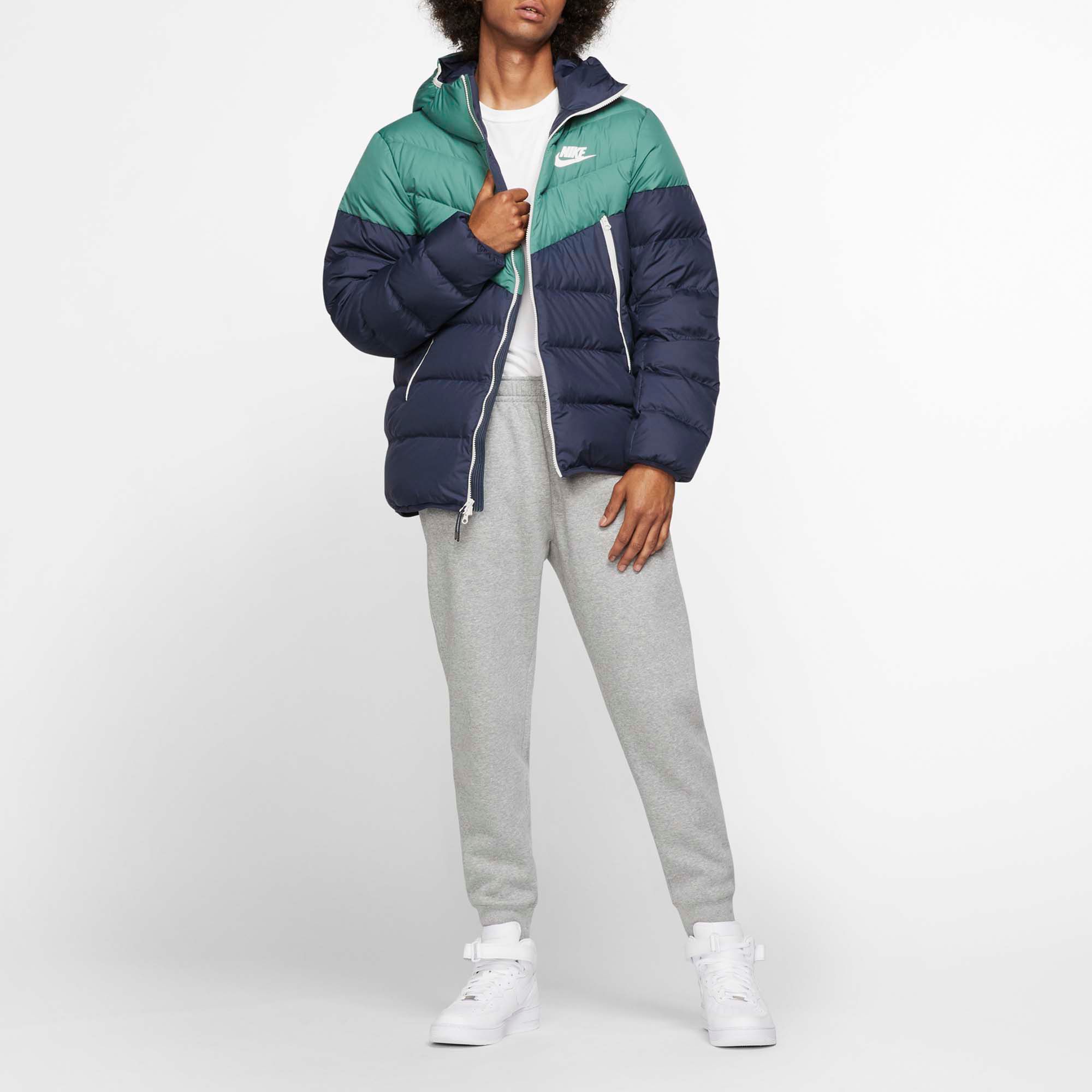 nike sportswear down fill windrunner hooded rus