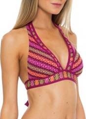 Becca by Rebecca Virtue Women's Crochet Halter Swim Top product image